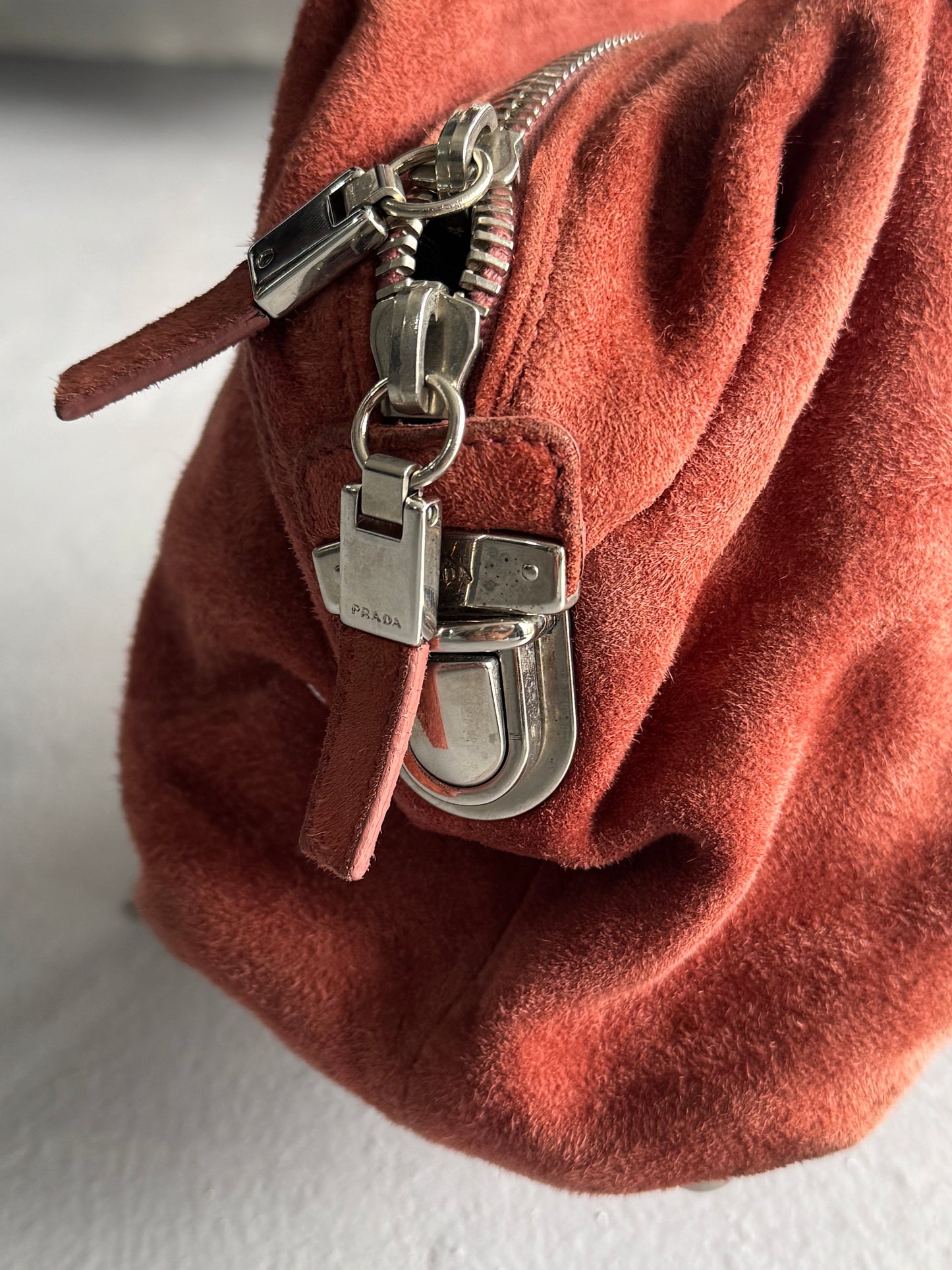 Prada Suede SHW Handbag