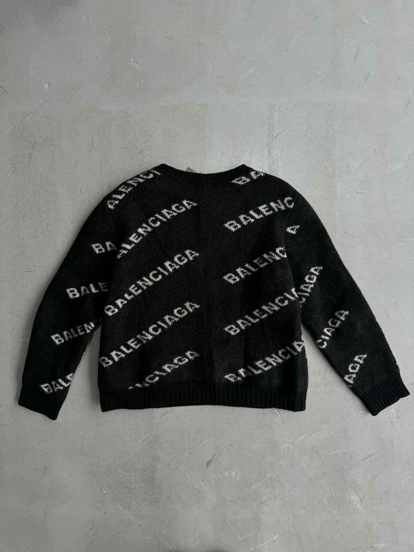 Balenciaga Women’s allover Logo Crewneck