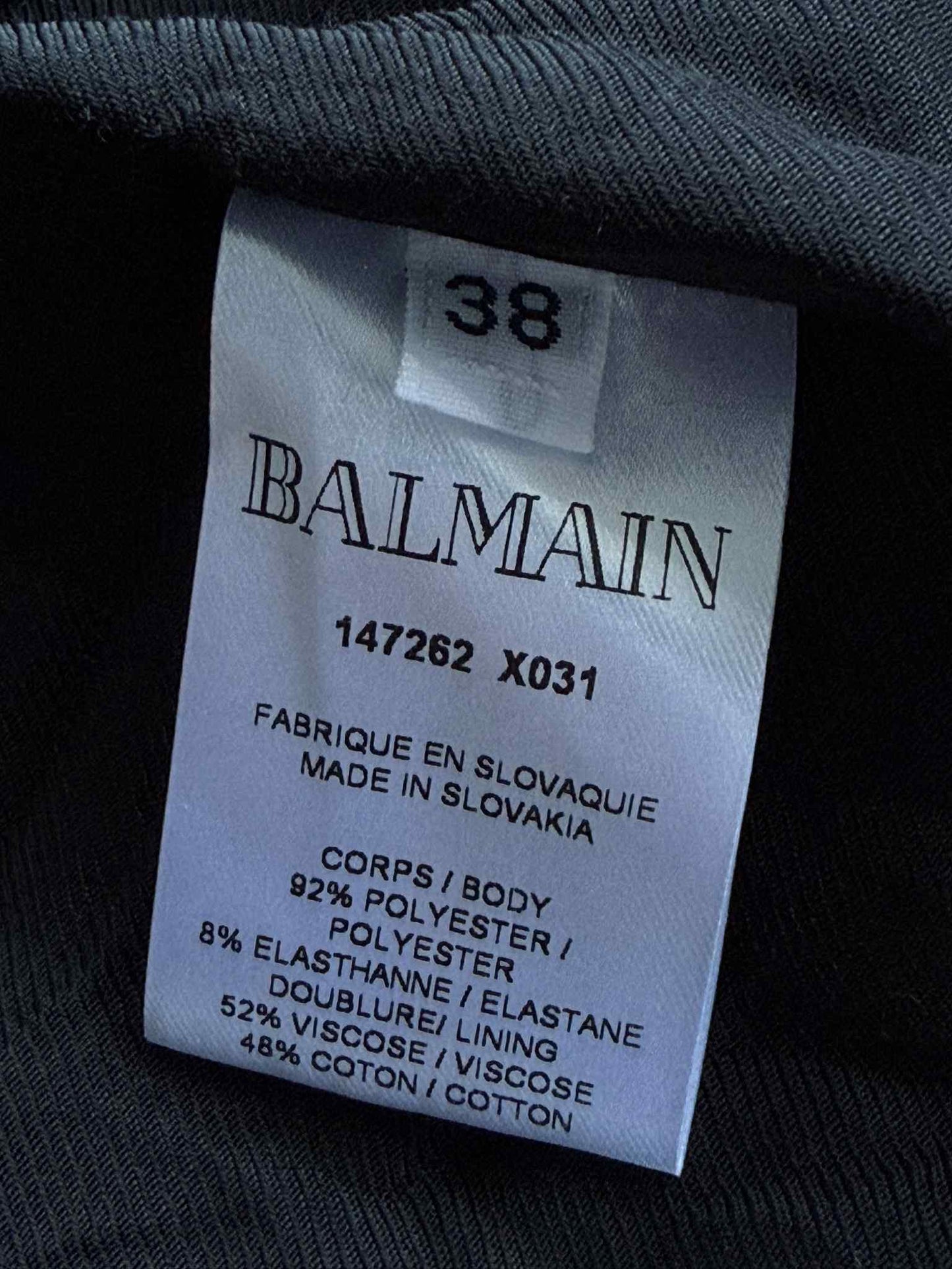 Balmain Stardust Double Breasted Velvet Coat