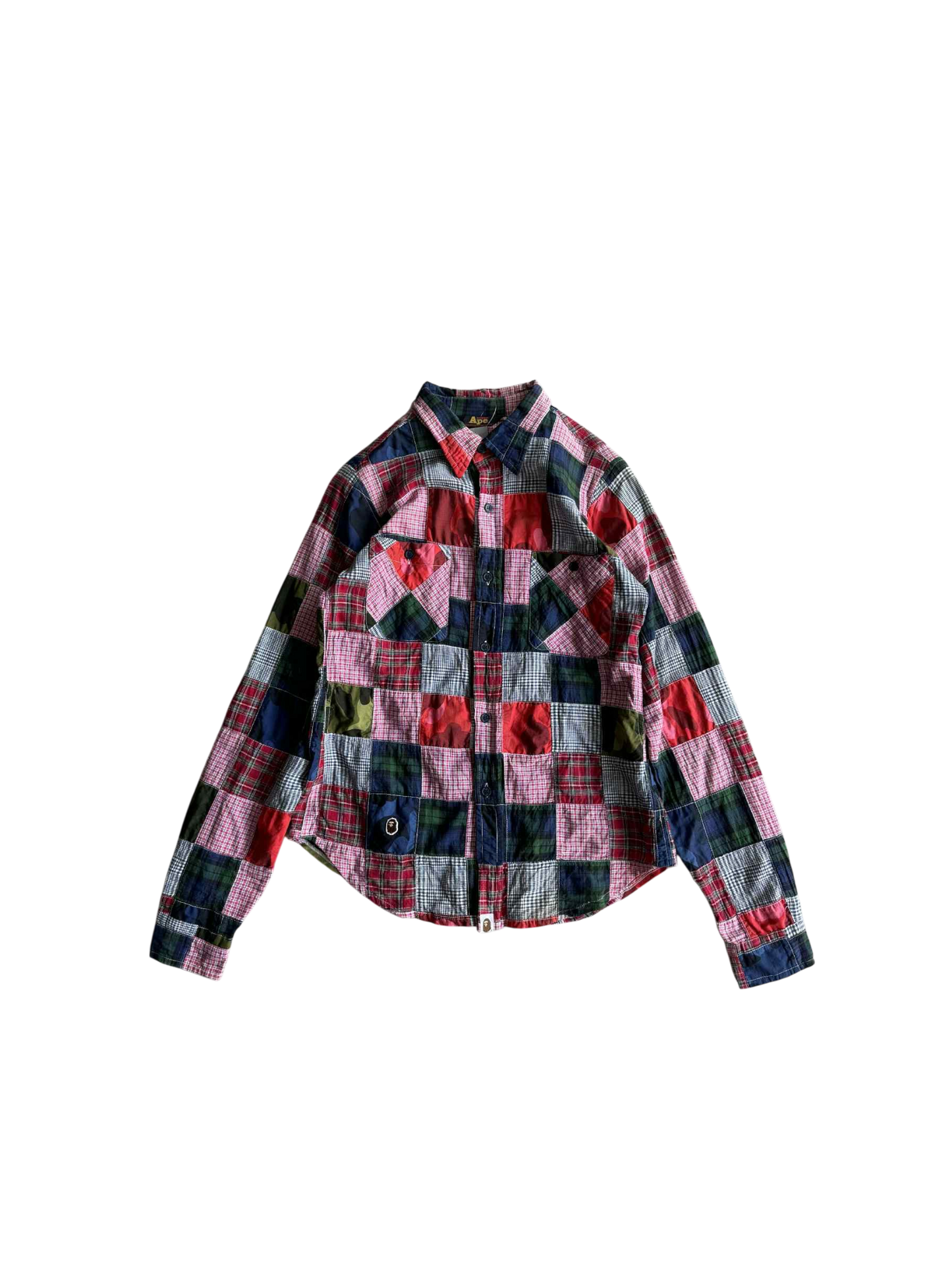 Bape Patchwork Button Up Shirt