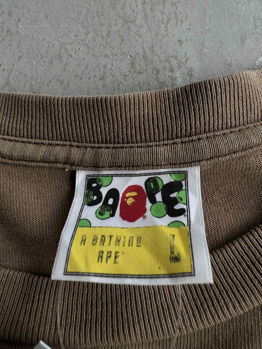 Bape Baby Milo Hotdog Brown Shirt