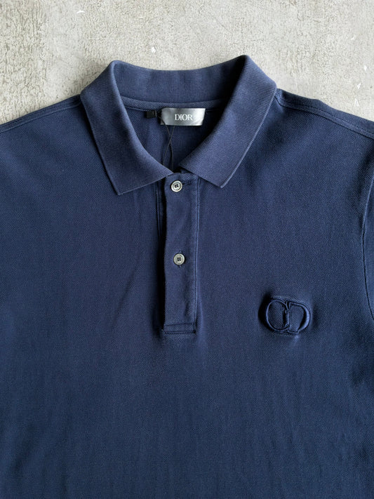 Dior Icon Logo Navy Polo Shirt