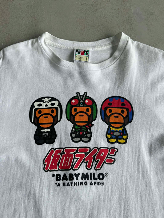 Bape Baby Milo X Shin Kamen Rider Tee