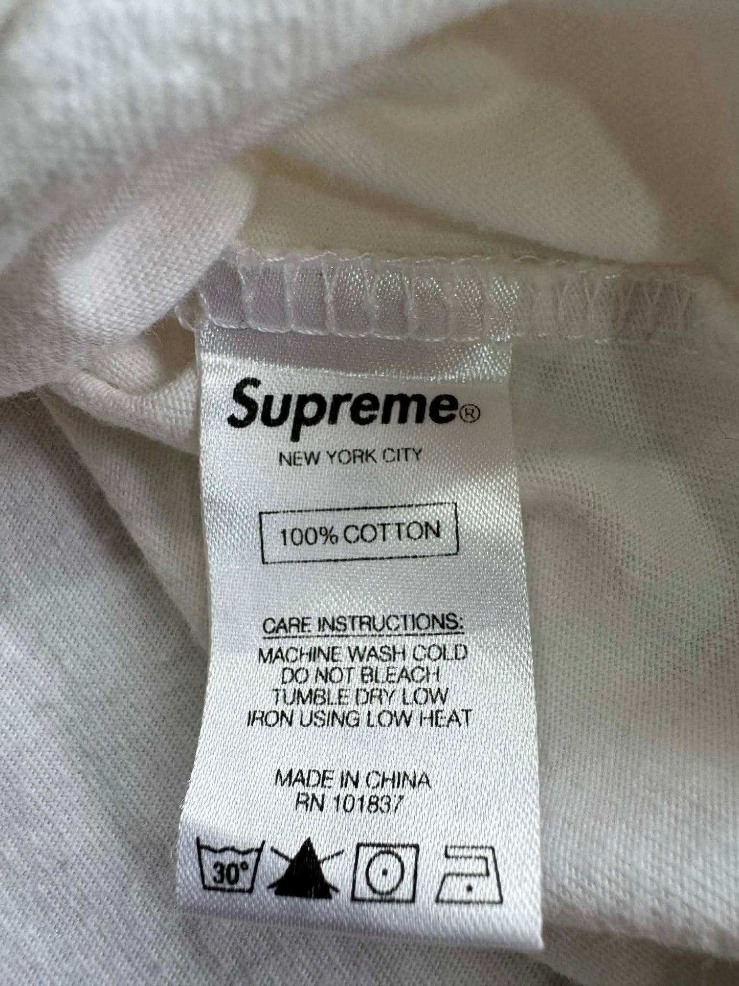 Supreme Printed Arc Short Sleeve Top White Winter/Fall 2018