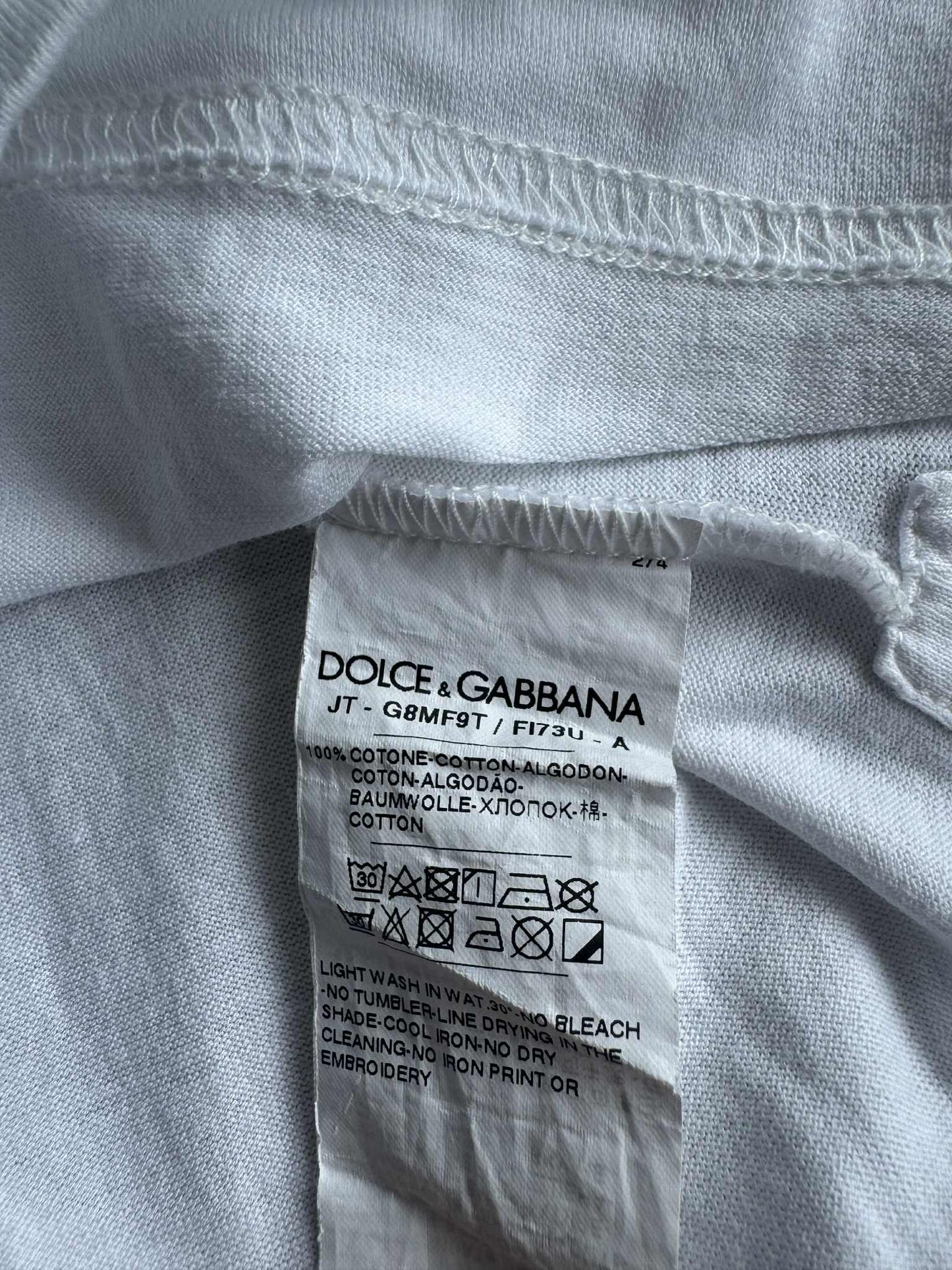 Dolce & Gabbana Printed White tee