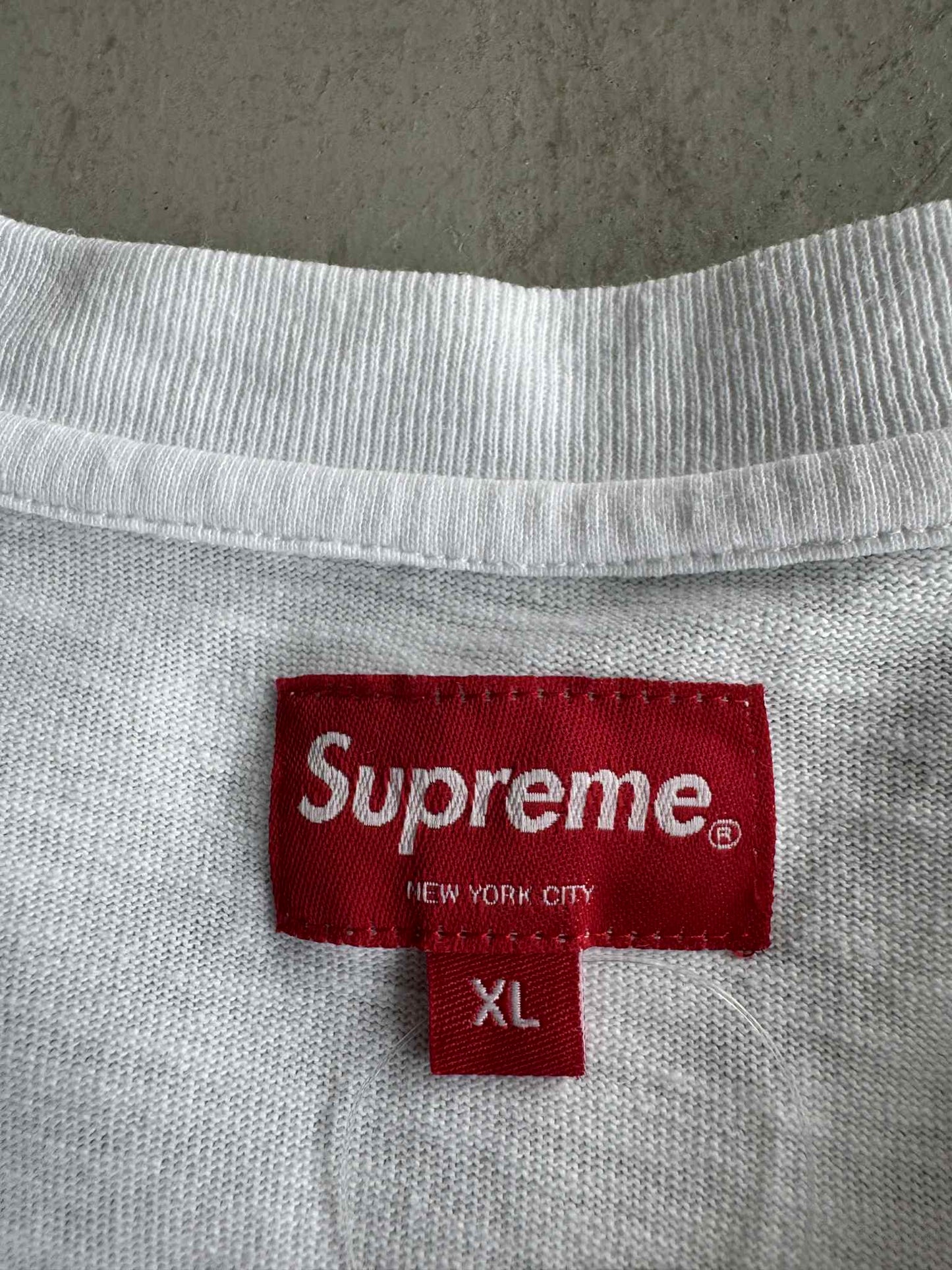 Supreme Sketch Embroidered White Tee