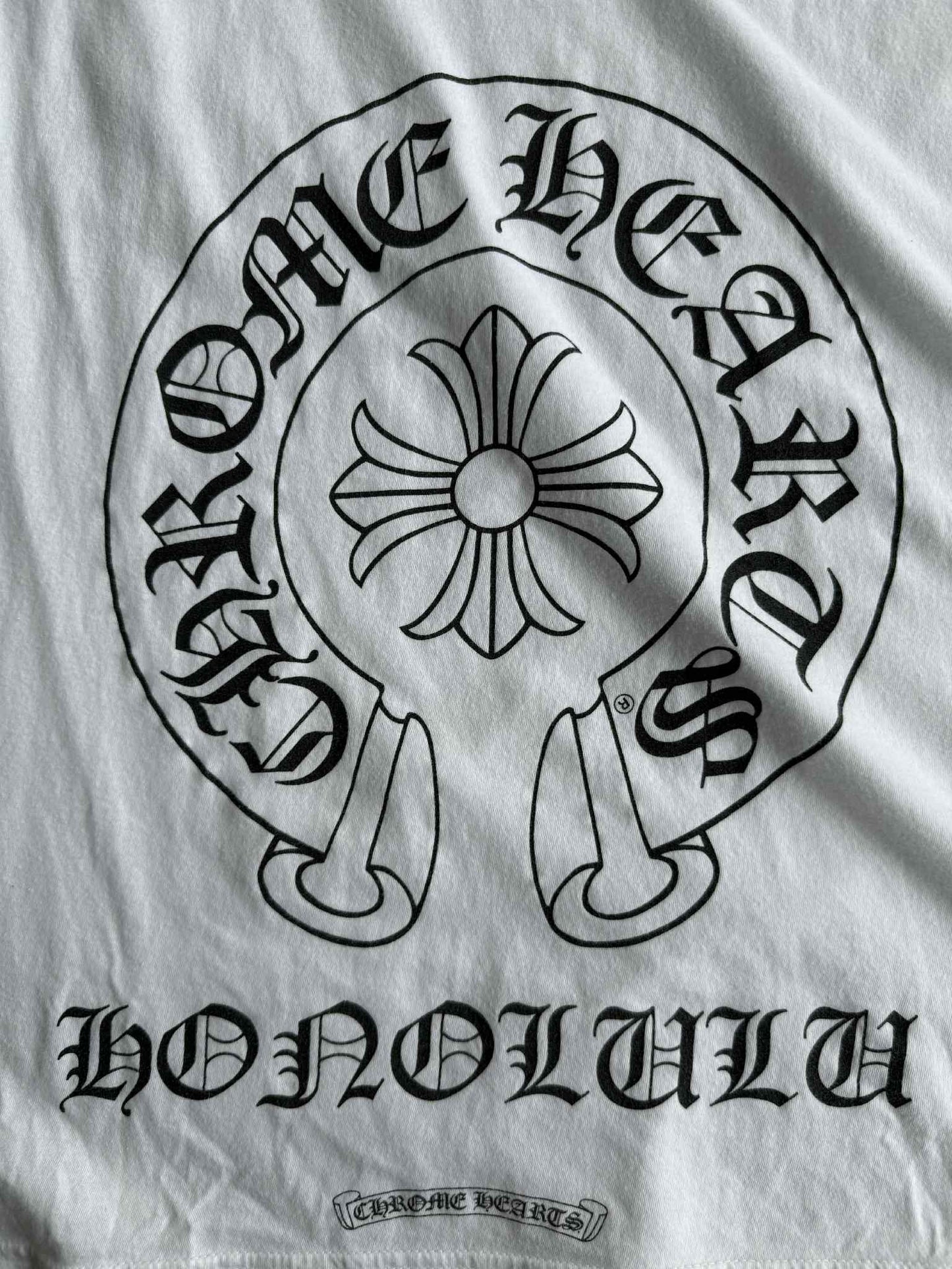 Chrome Hearts White Horseshoe Honolulu Tee