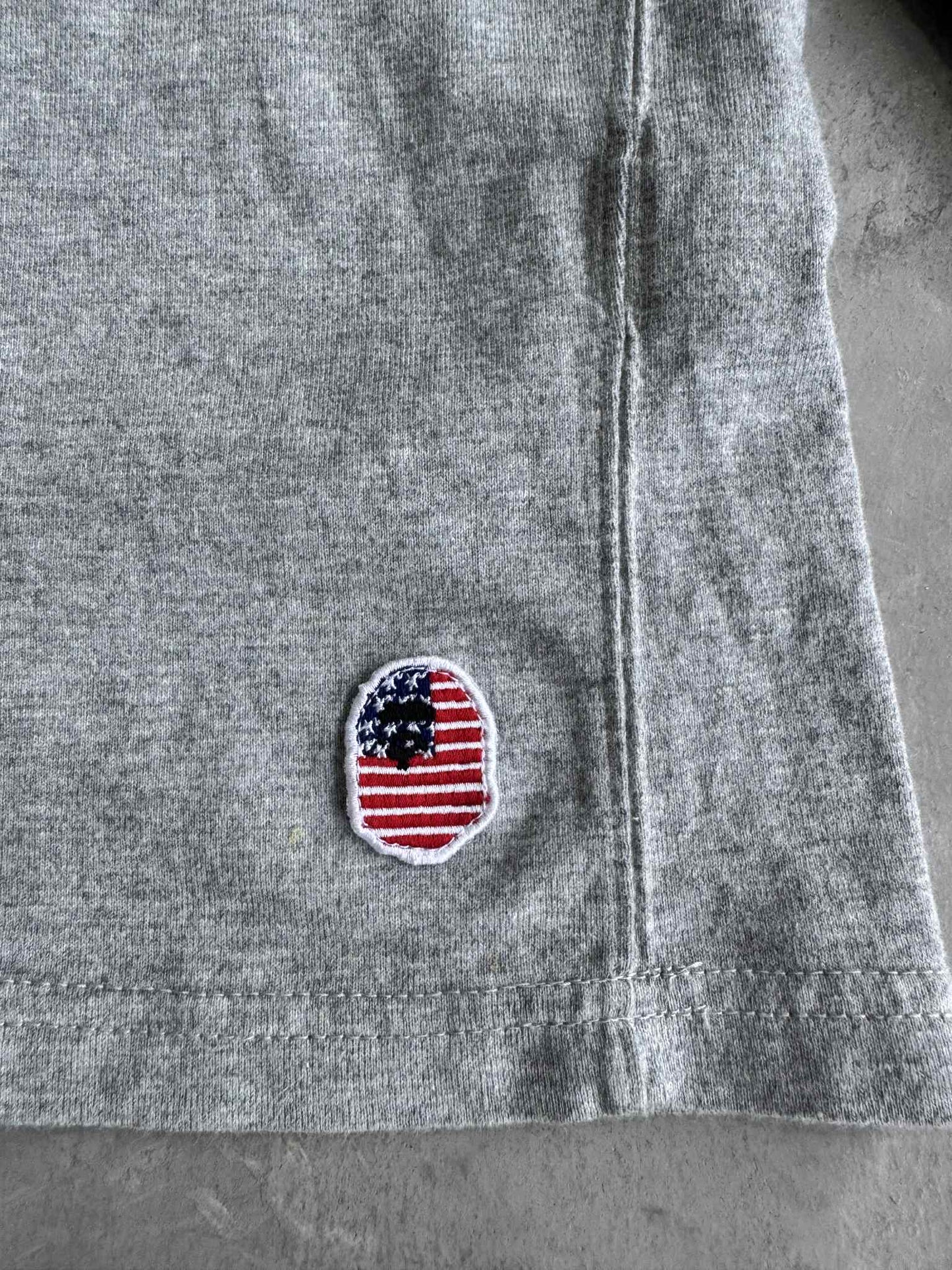 Bape Grey Script Logo Sweater
