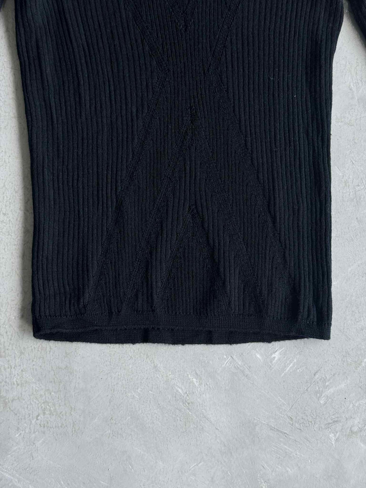 Christian Dior Short Sleeve Navy Blue Sweater