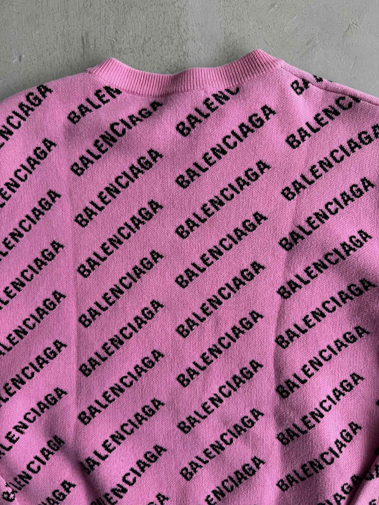 Balenciaga All Over Logo Sweater