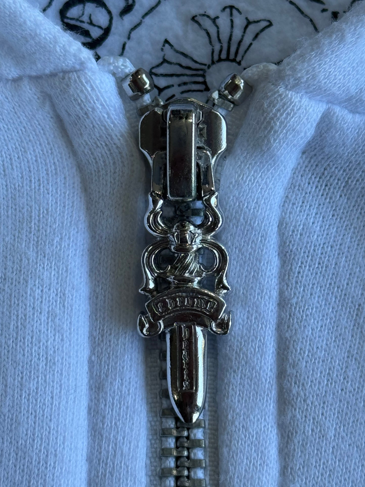 Chrome Hearts Triple Cross Flag Zip Hoodie