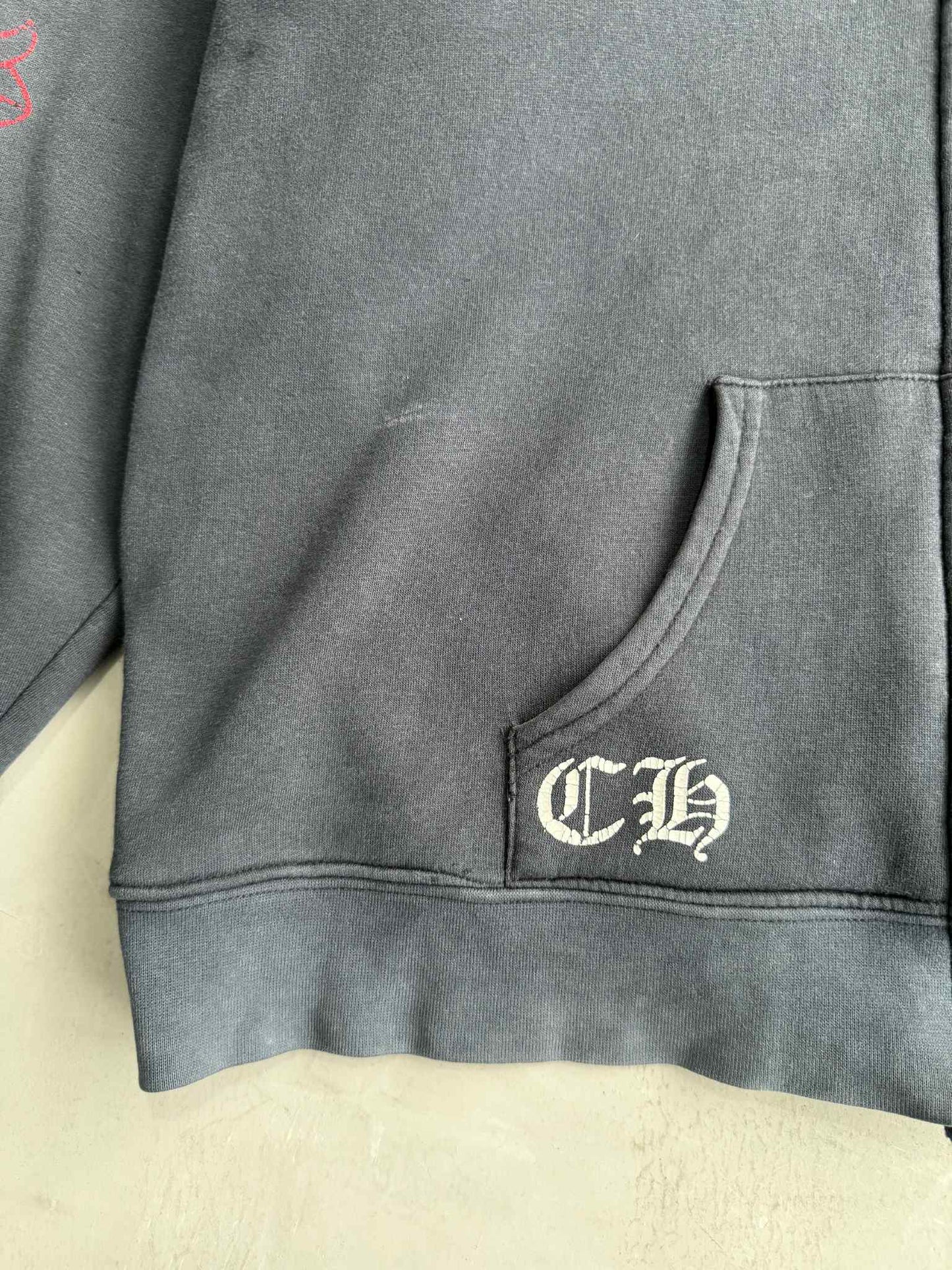 Chrome Hearts Red Horseshoe Hoodie