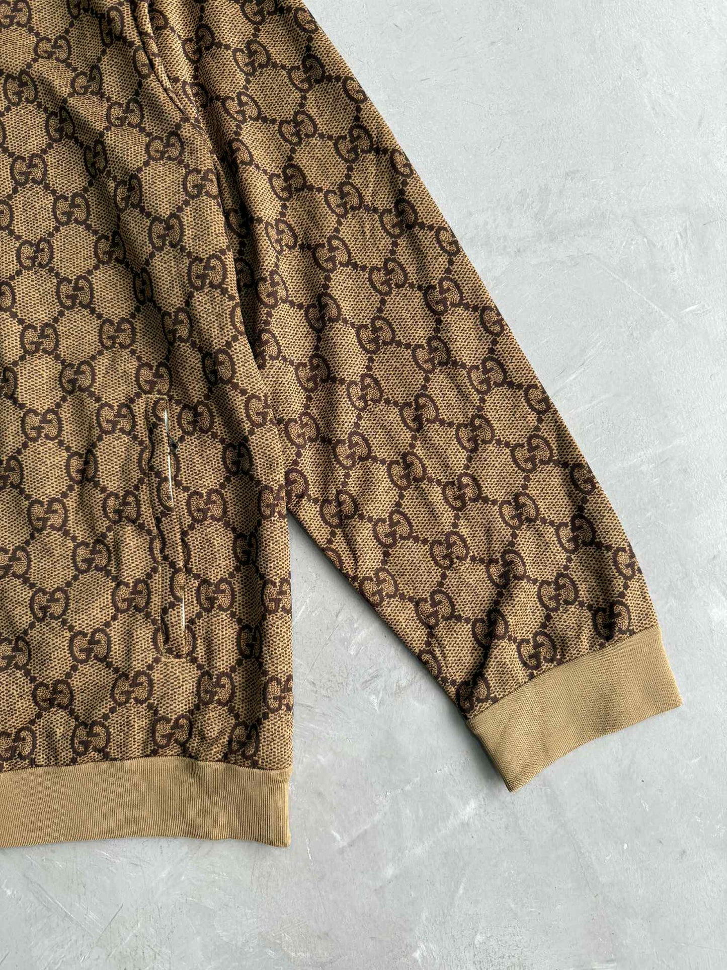Gucci zip Jacket Monogram Monkey Back Design