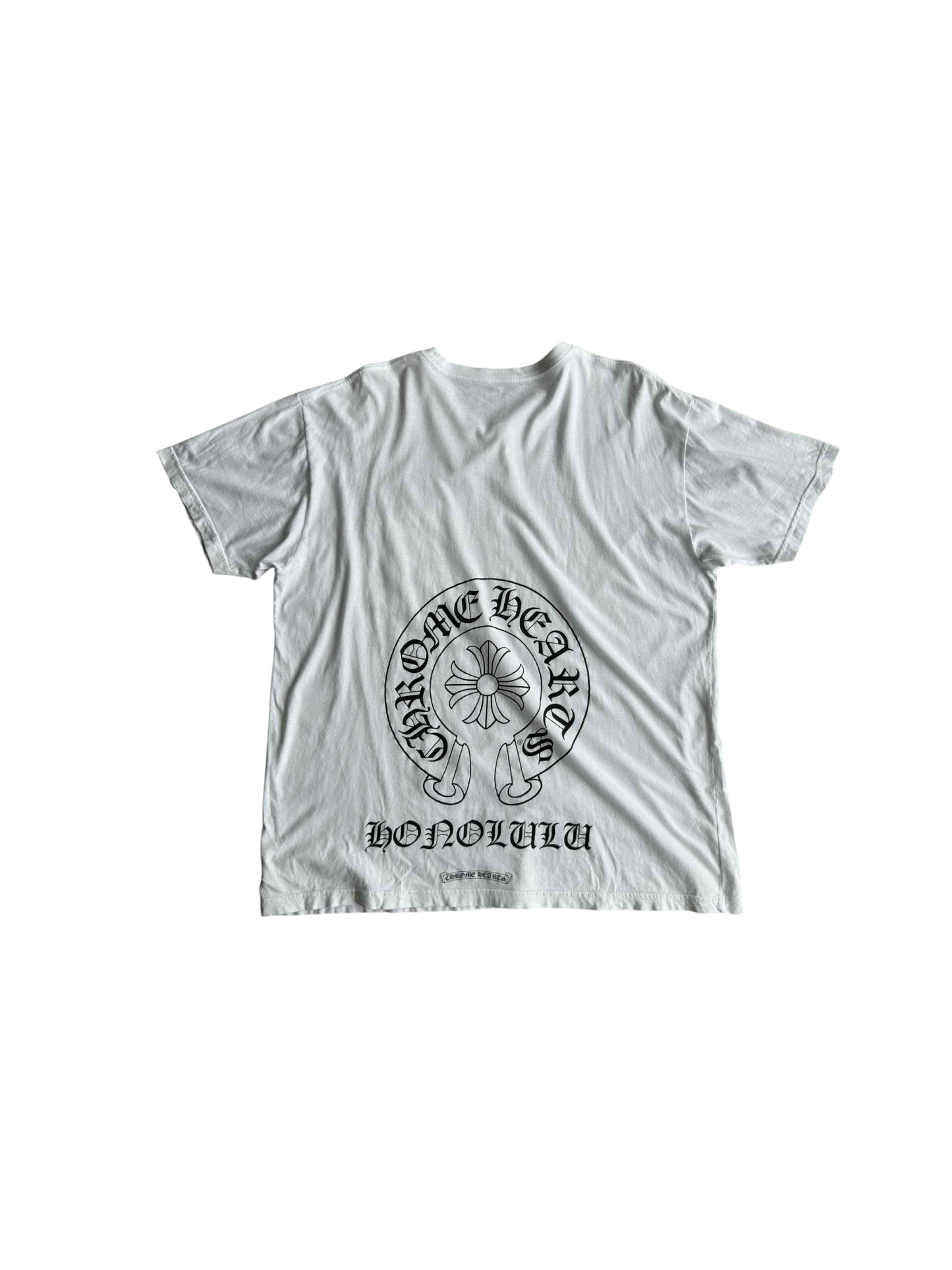 Chrome Hearts White Horseshoe Honolulu Tee