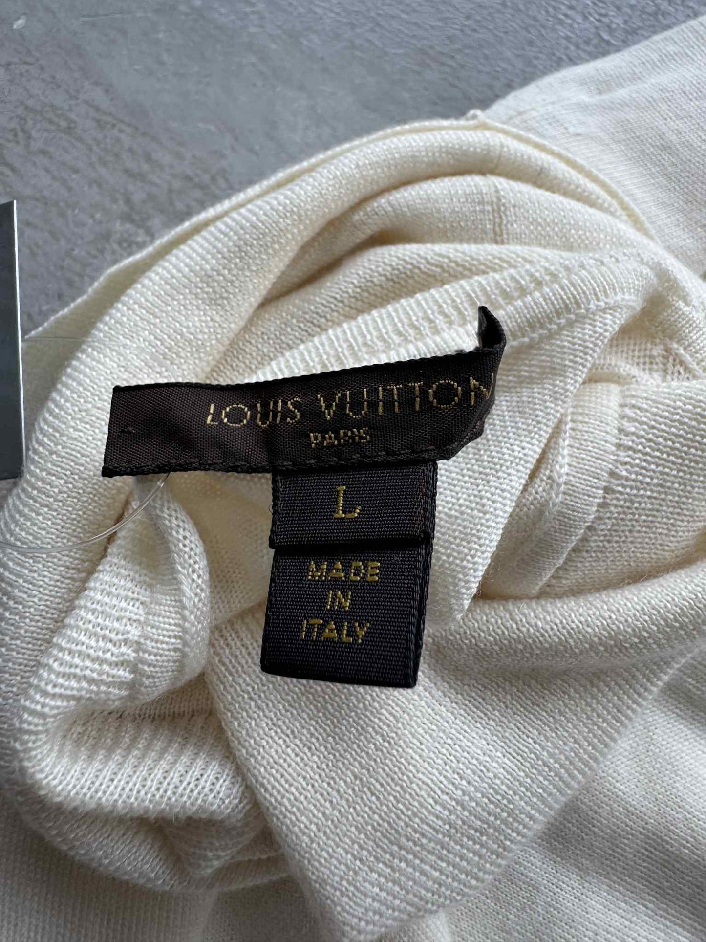 Louis Vuitton Cream Turtle Neck