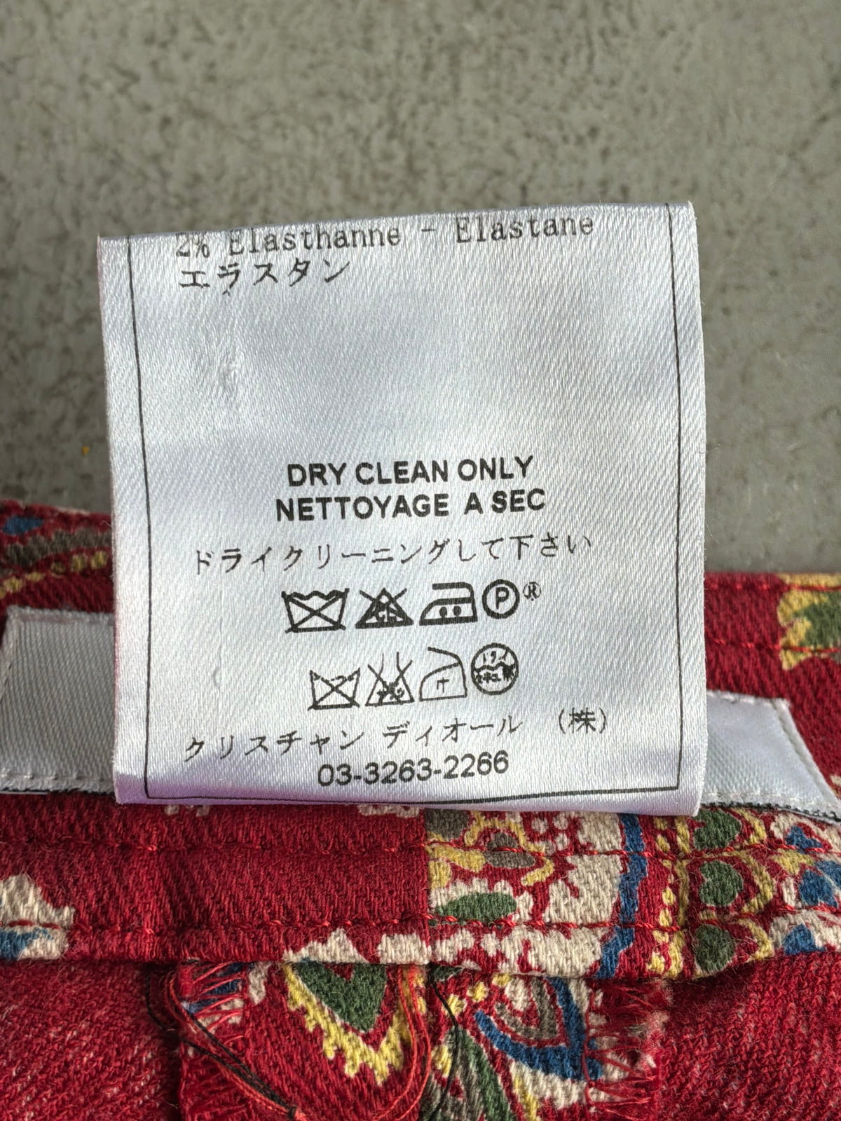 Dior Galliano Era Paisley Flared Pants