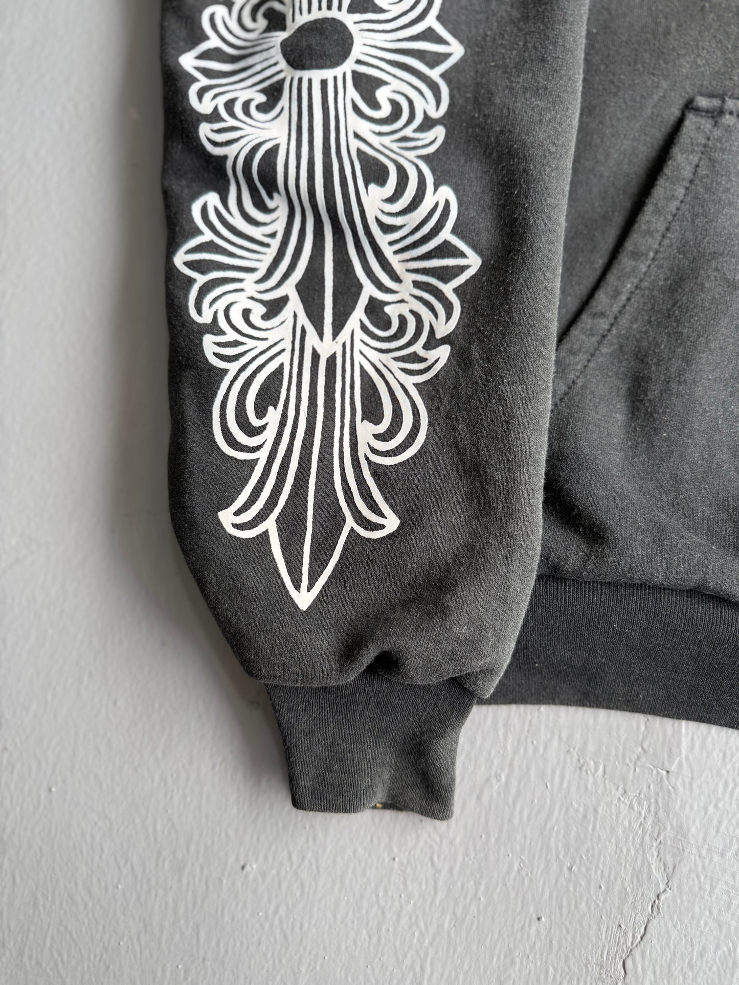 Vintage Chrome Hearts Horseshoe Floral Hoodie
