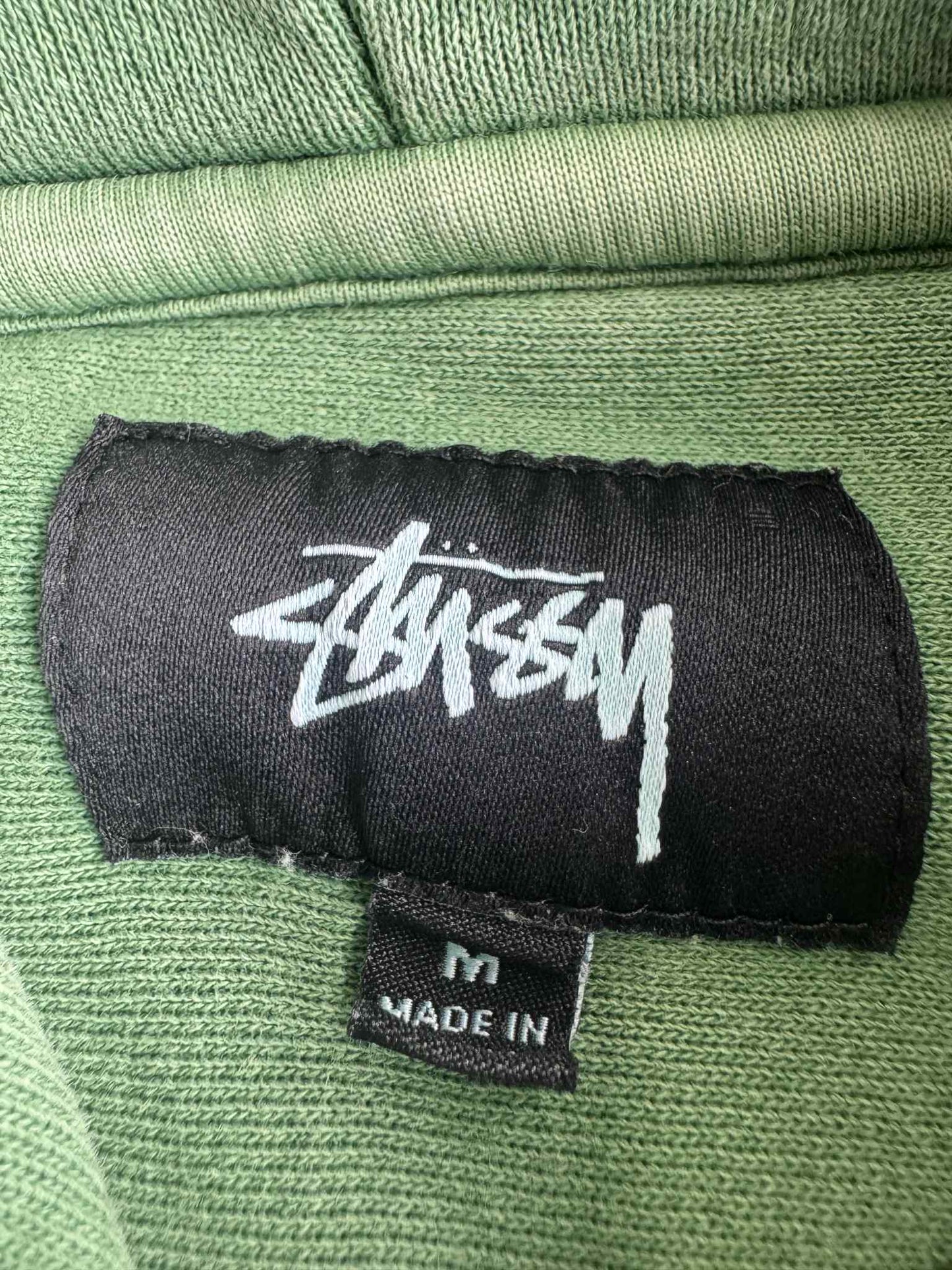 Stussy Green Basic Logo Chest Hoodie