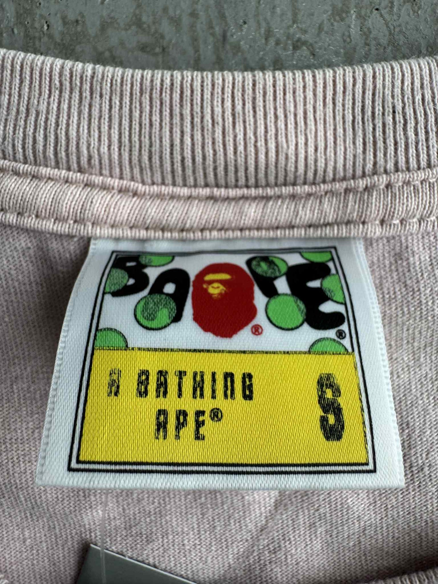 Bape APE HEAD Pink Shirt