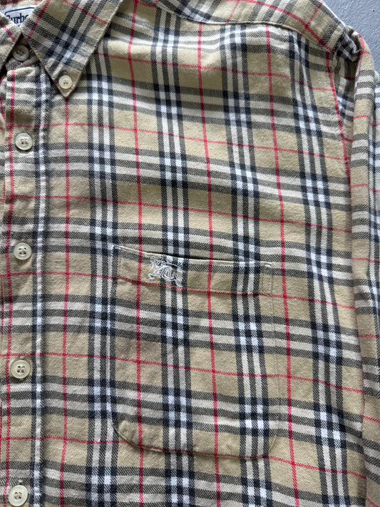 Vintage Burberry Plaid Polo Longsleeves