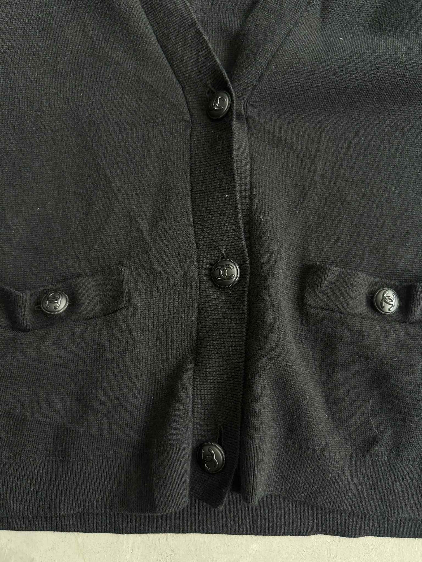 Chanel Uniform Black Cardigan