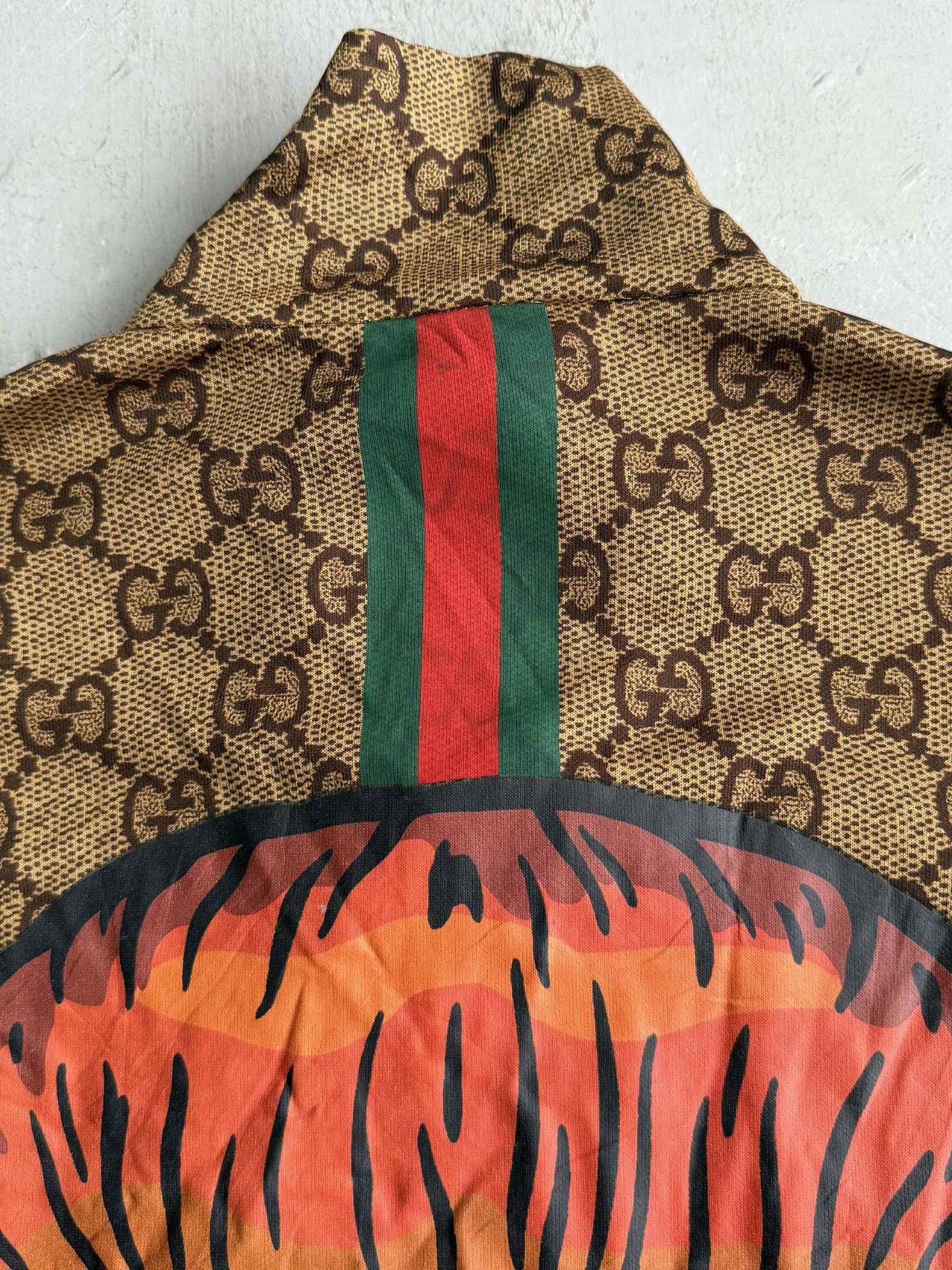 Gucci zip Jacket Monogram Monkey Back Design