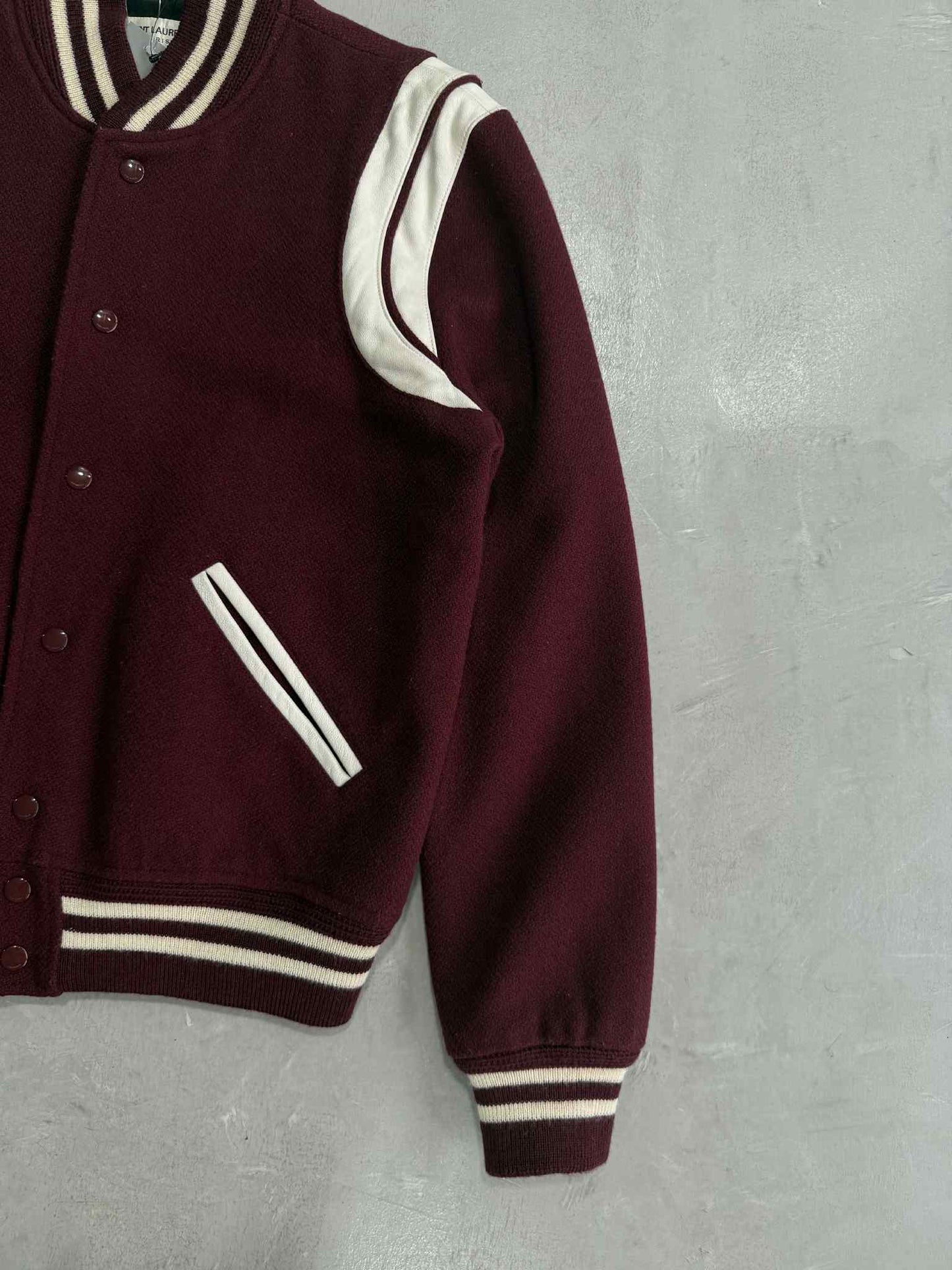 Saint Laurent Paris Teddy Bomber Jacket