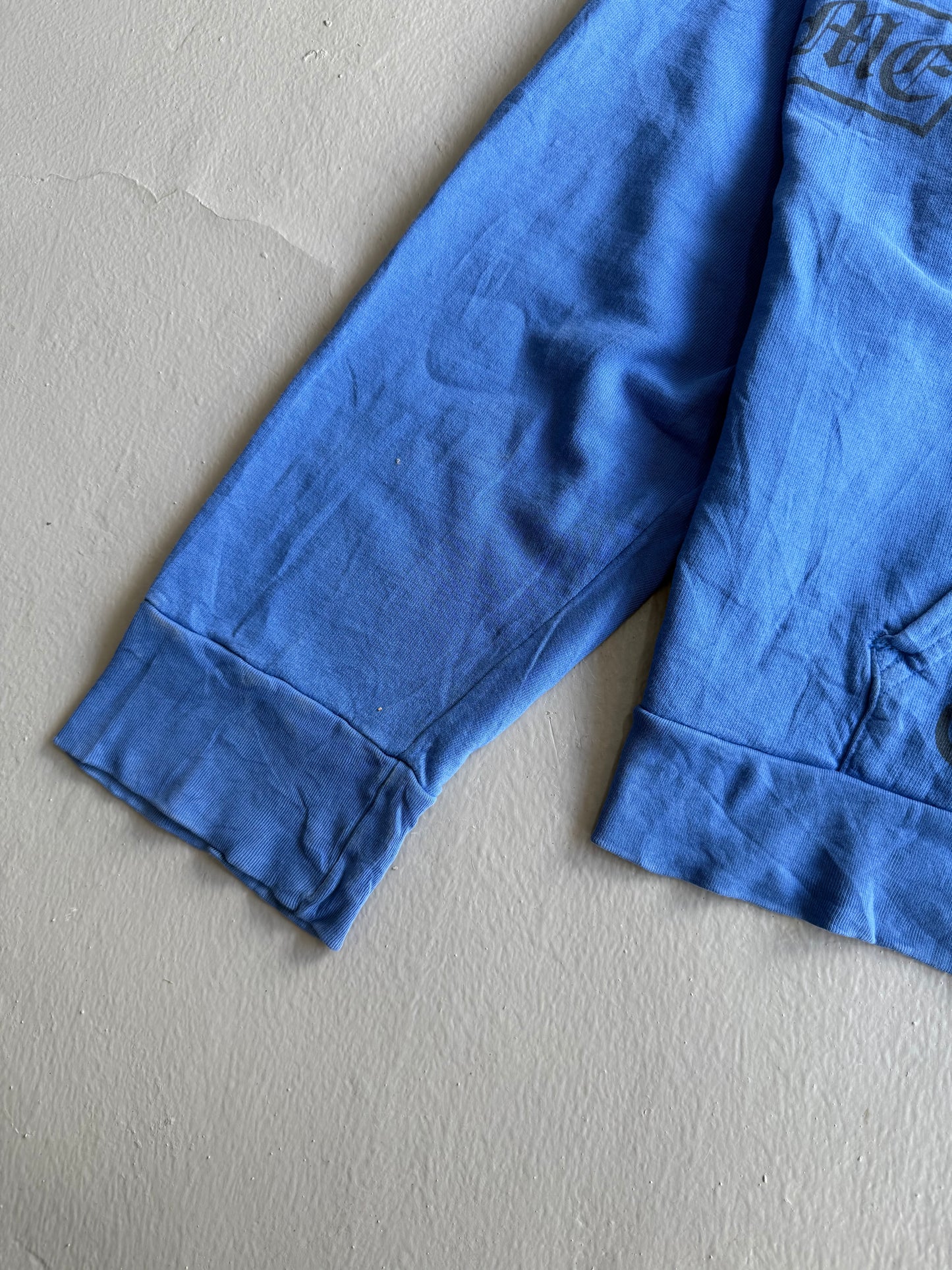 Chrome Hearts Side T-Bar Blue Zip Hoodie