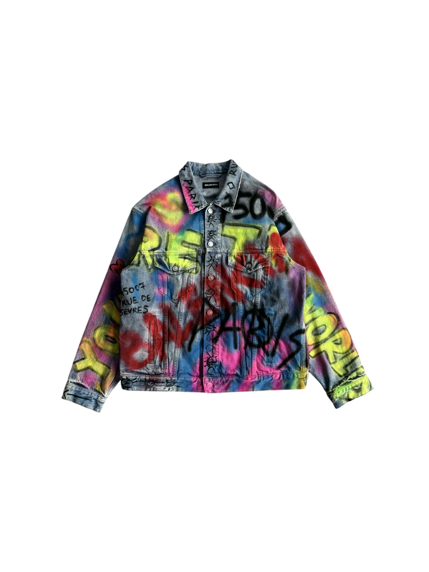 Balenciaga Graffiti Denim Jacket