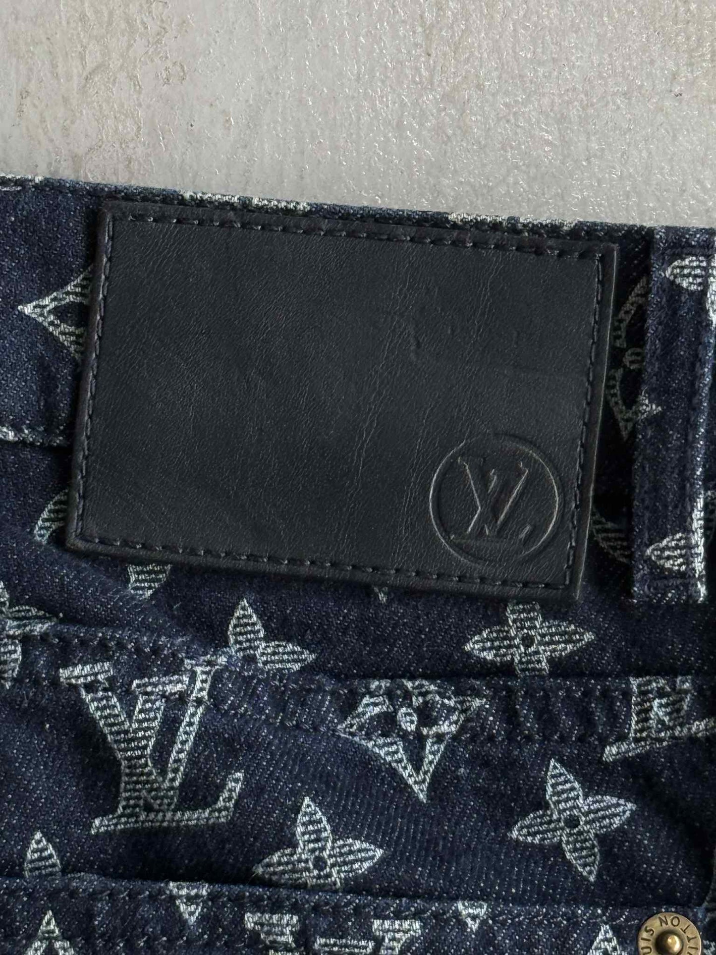 Louis Vuitton Kim Jones Era Monogram Denim Pants