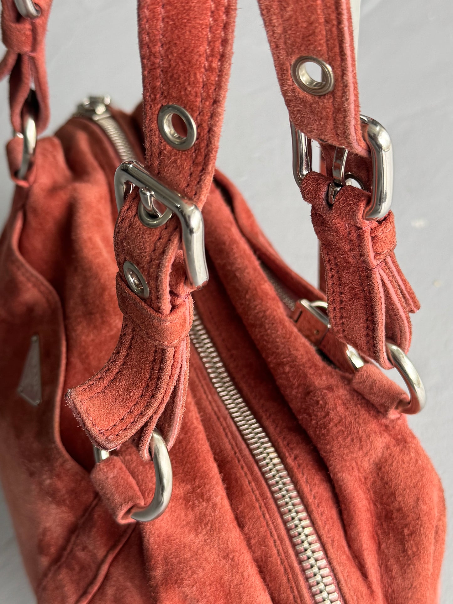 Prada Suede SHW Handbag