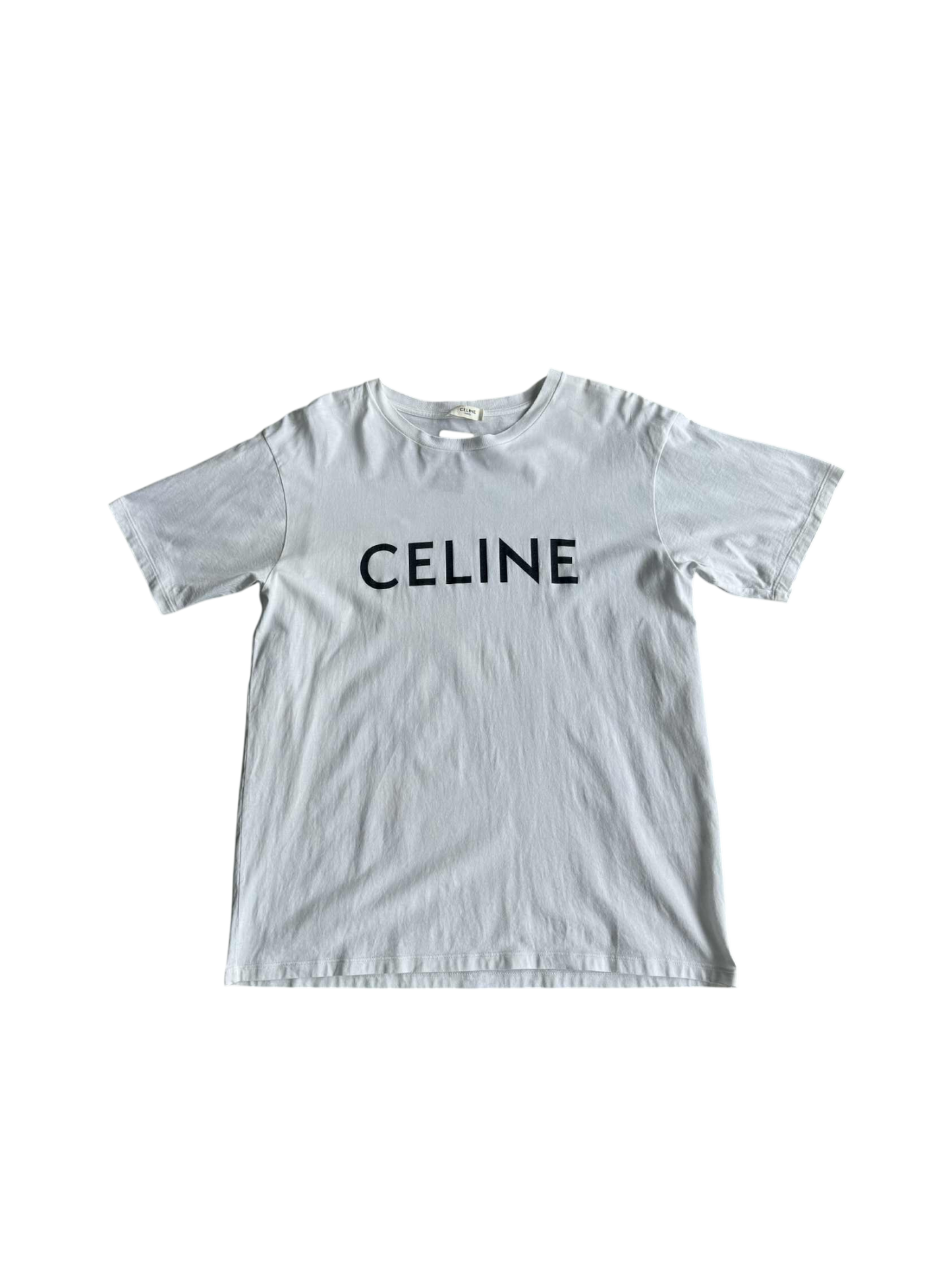 Celine Spellout Design White Shirt