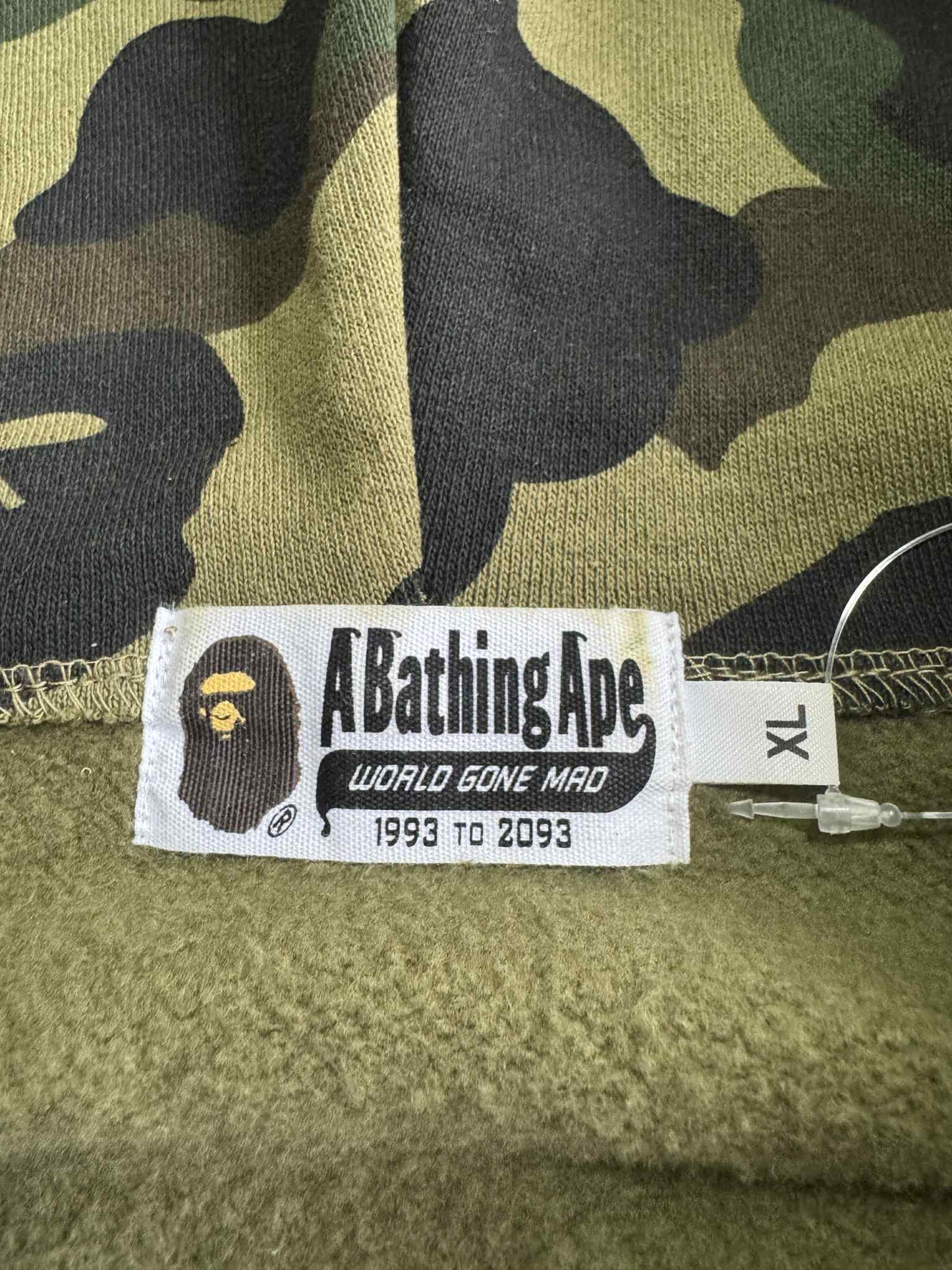 Bape 1st Camou Green Full Zip Hoodie