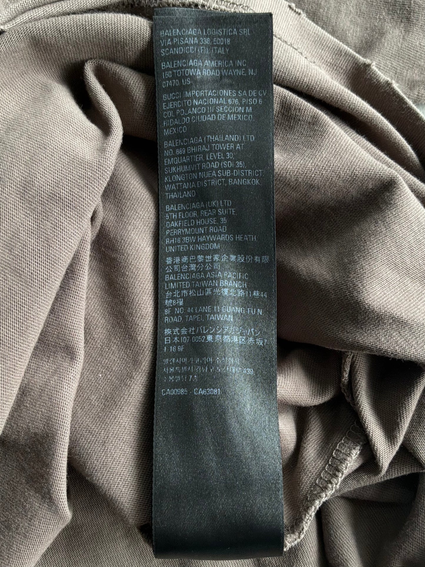 Balenciaga Script Distressed Tee