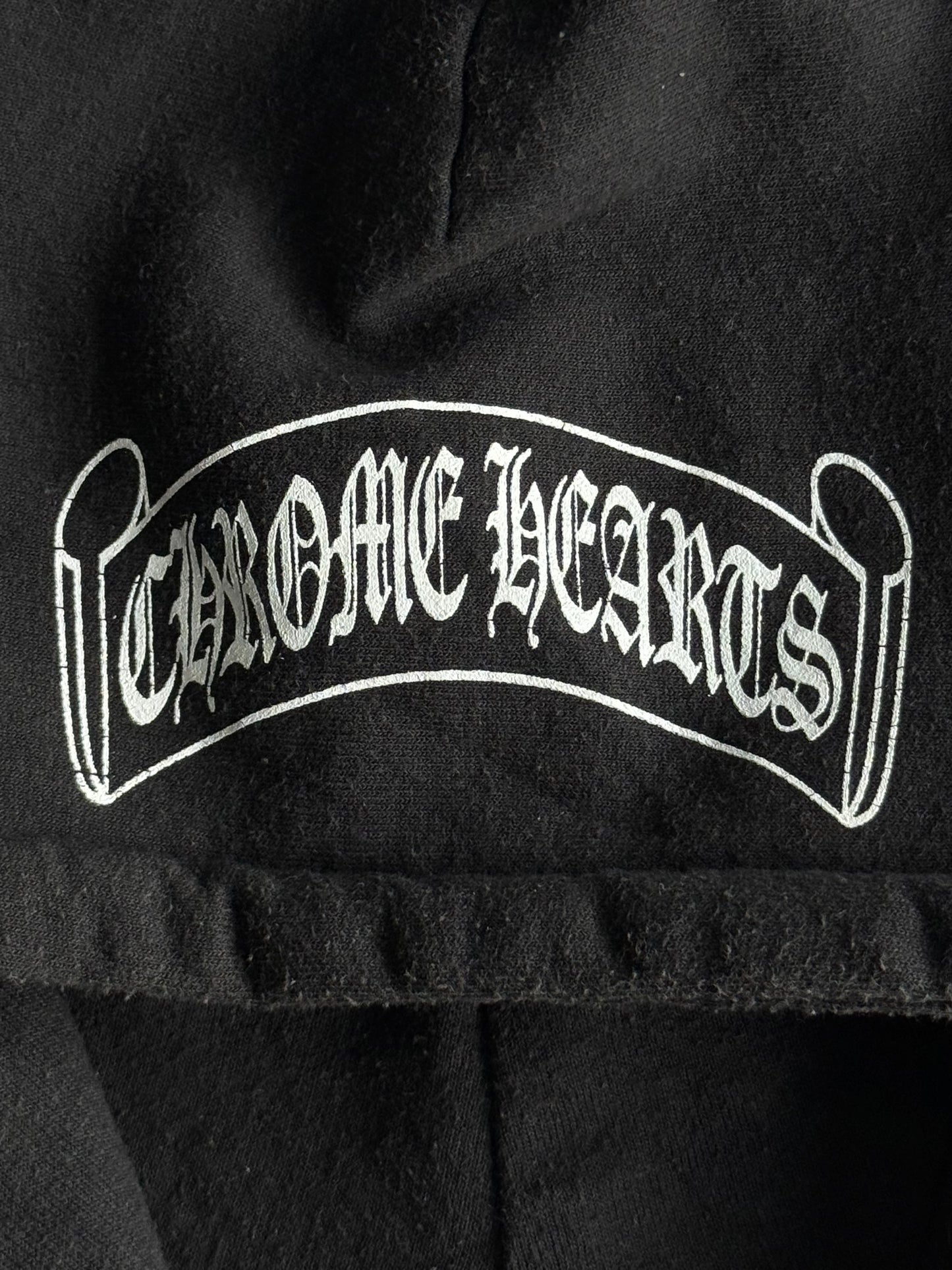 Vintage Chrome Hearts Scroll Logo Hoodie