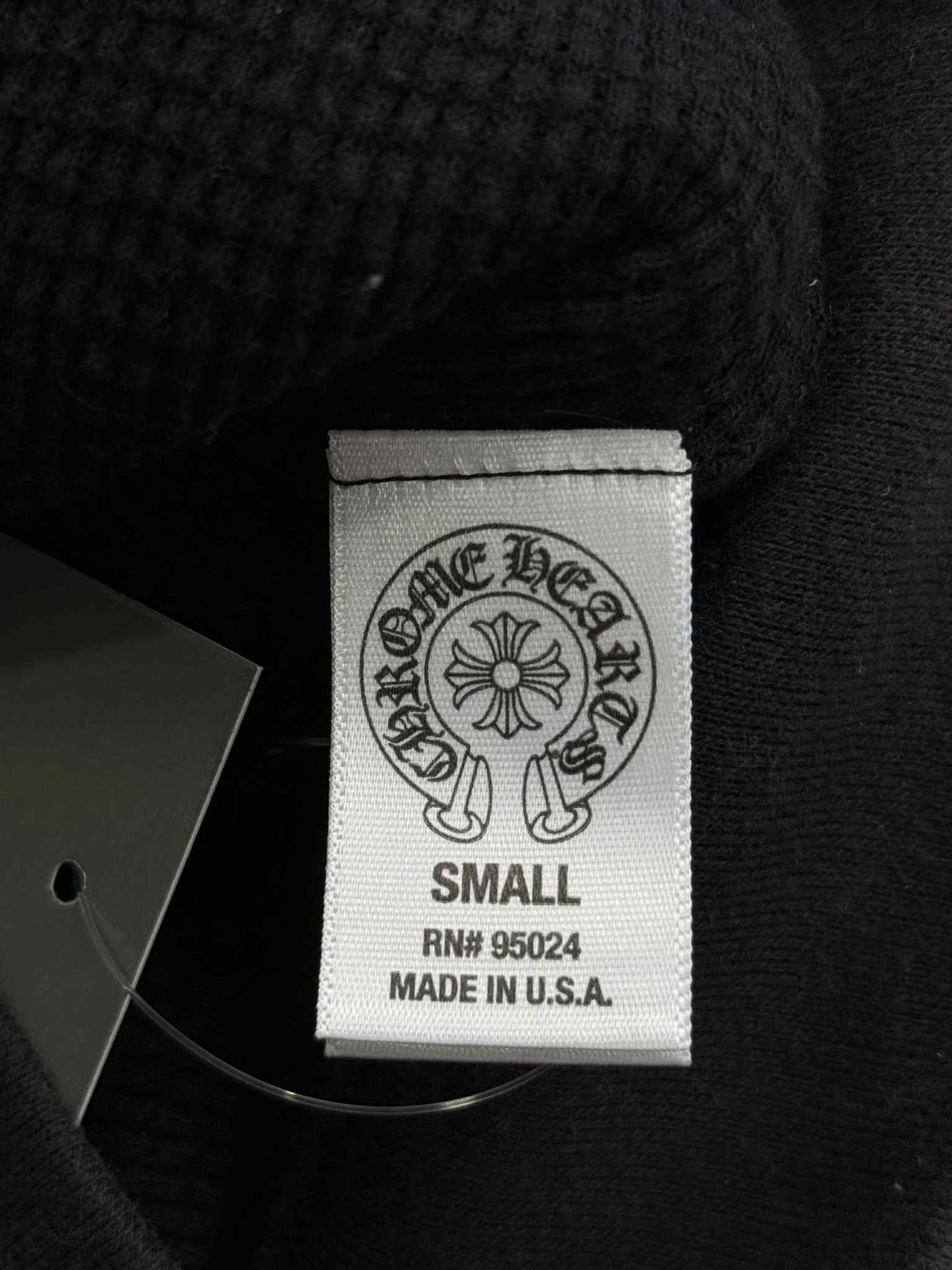 Chrome Hearts Scroll Logo Thermal Zip Up Hoodie