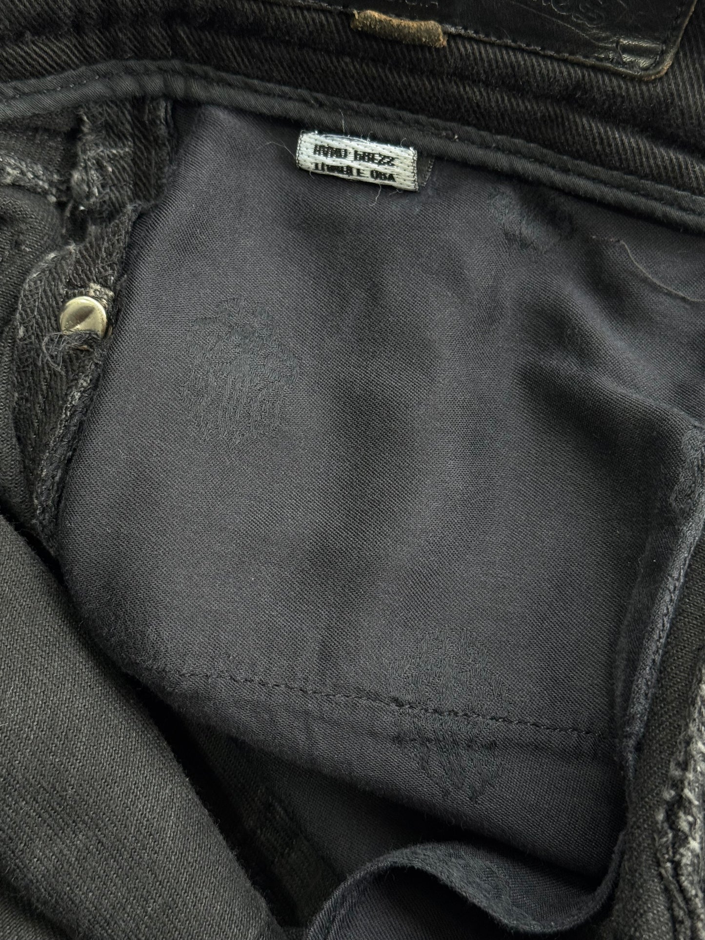 Vintage Chrome Hearts ‘Fleur Knee’ Flare Pants