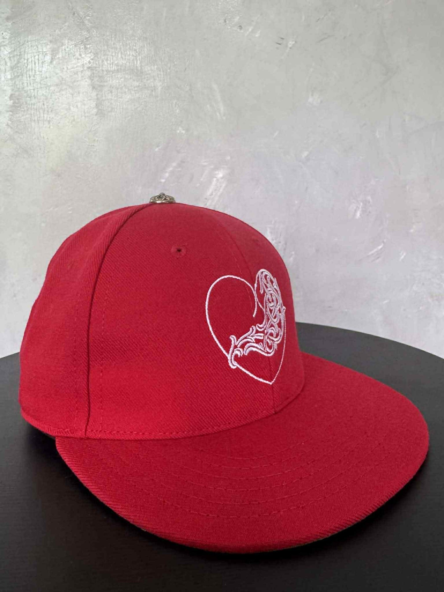 Chrome Hearts Red “Love you” Fitted Hat
