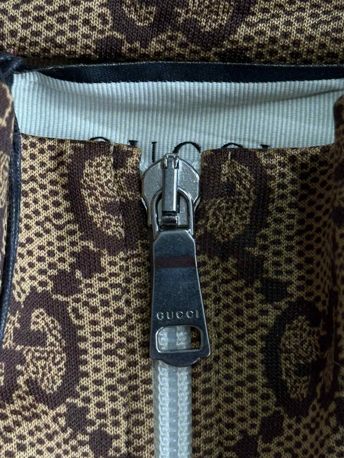 Gucci zip Jacket Monogram Monkey Back Design