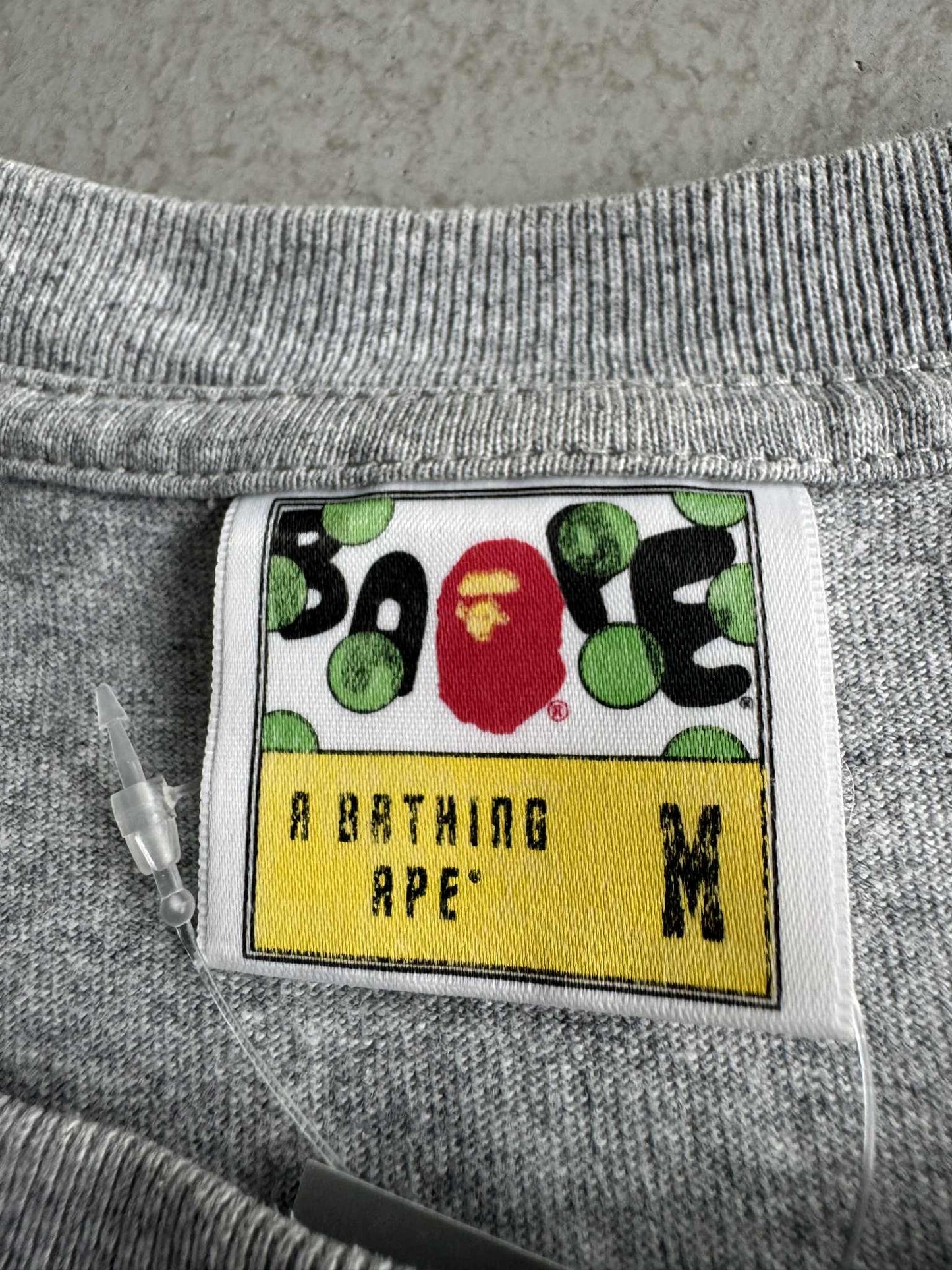 Bape Gray Big Head Tee