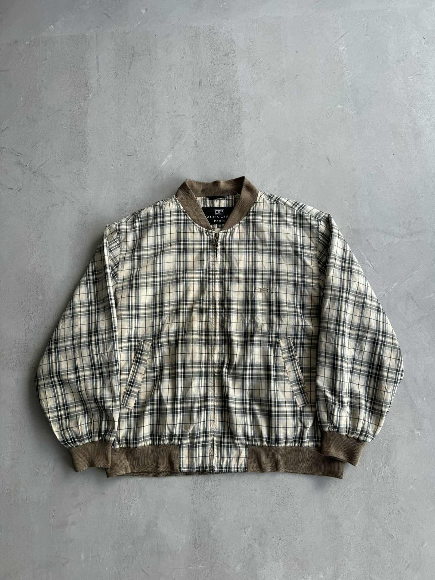 Balenciaga Plaid Bomber Jacket