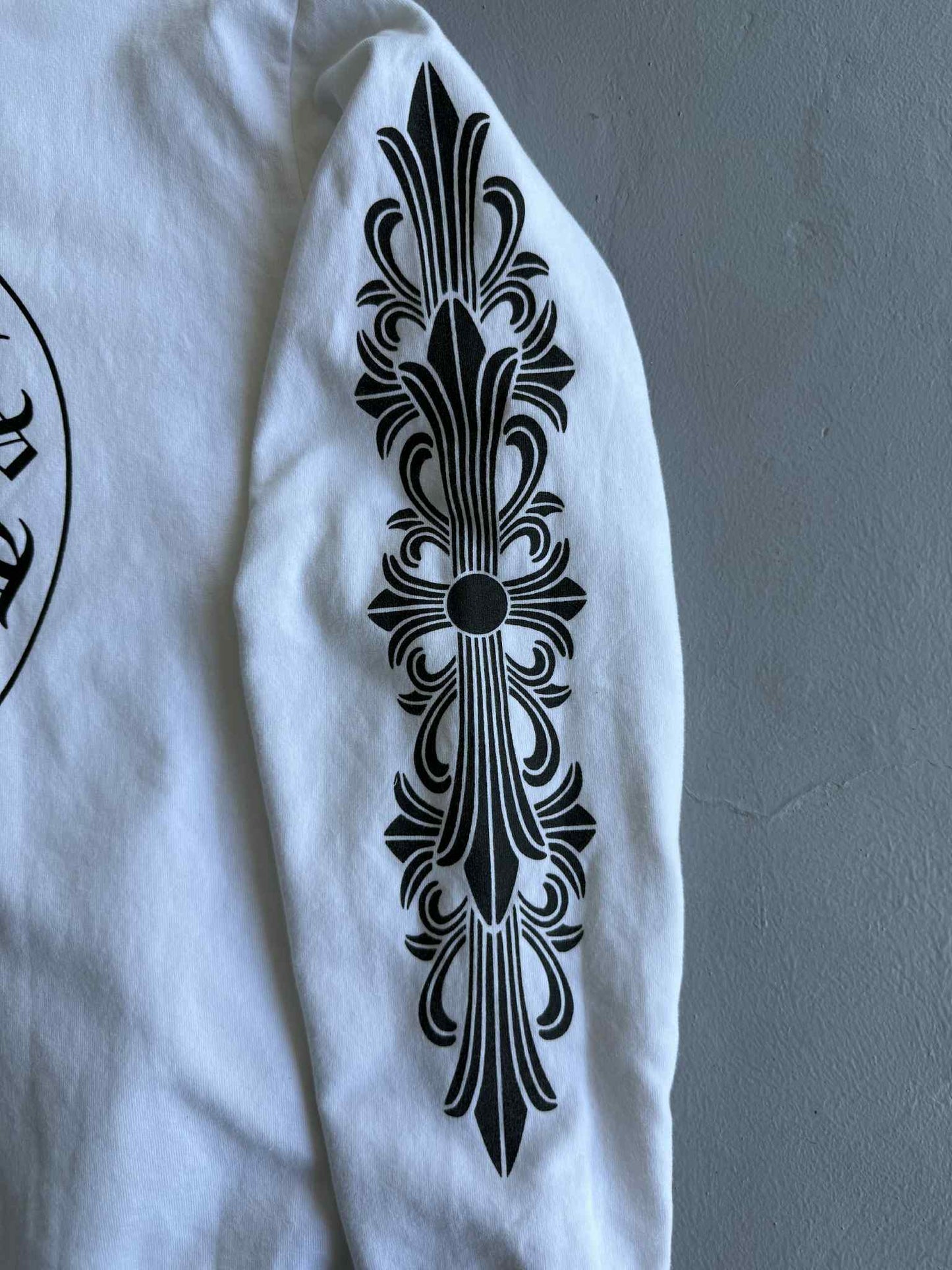 Chrome Hearts Floral Horseshoe Logo Pullover Hoodie