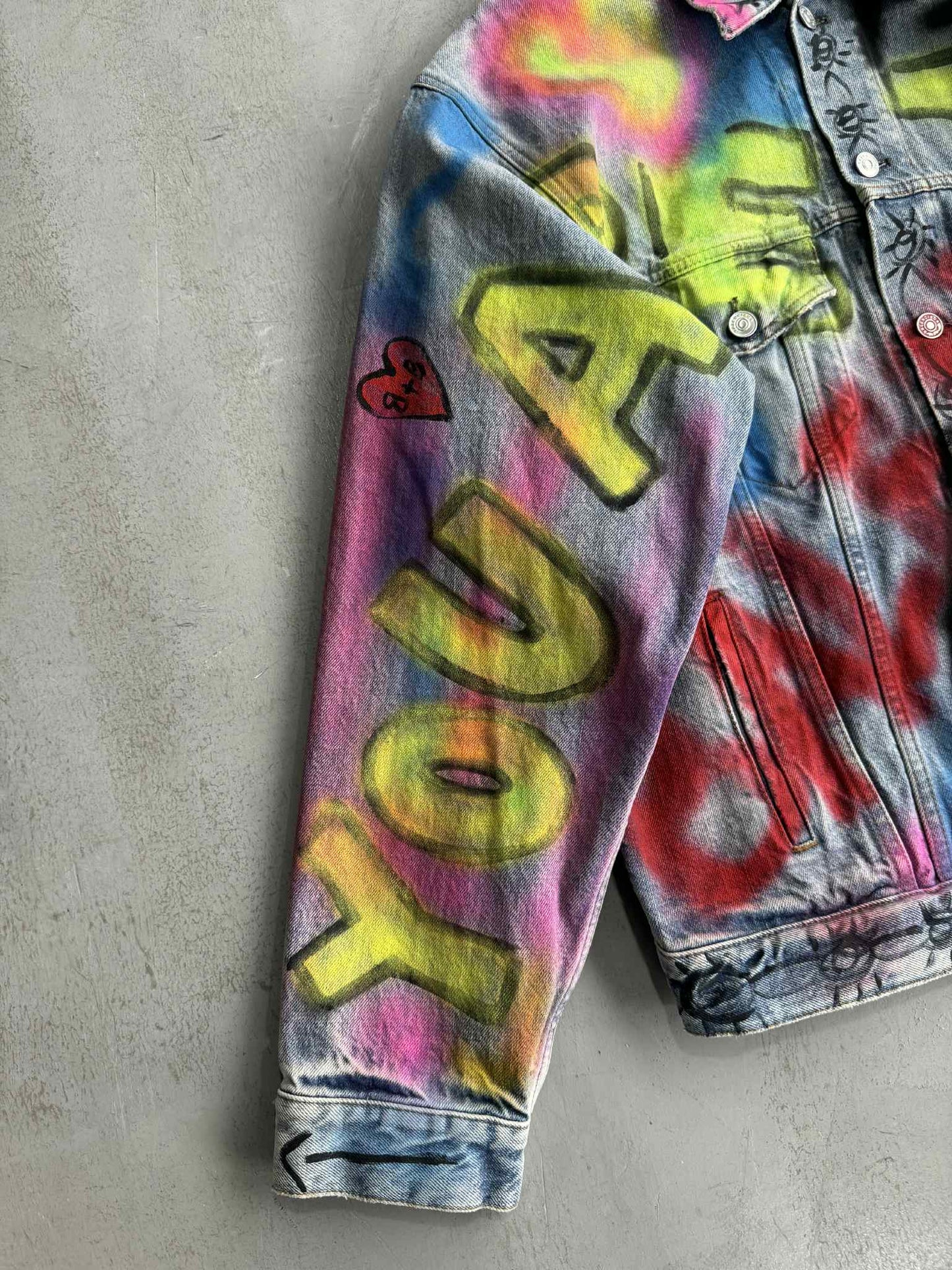Balenciaga Graffiti Denim Jacket