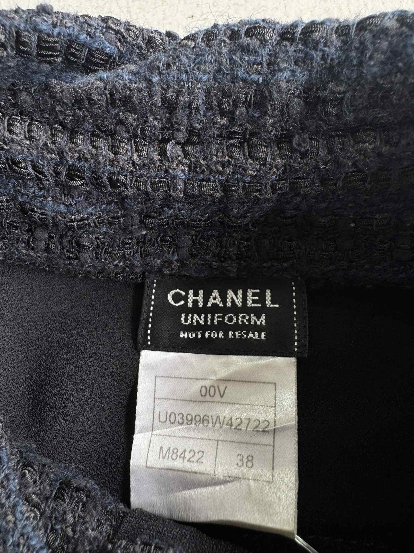 Chanel Tweed Uniform Black Polo Shirt