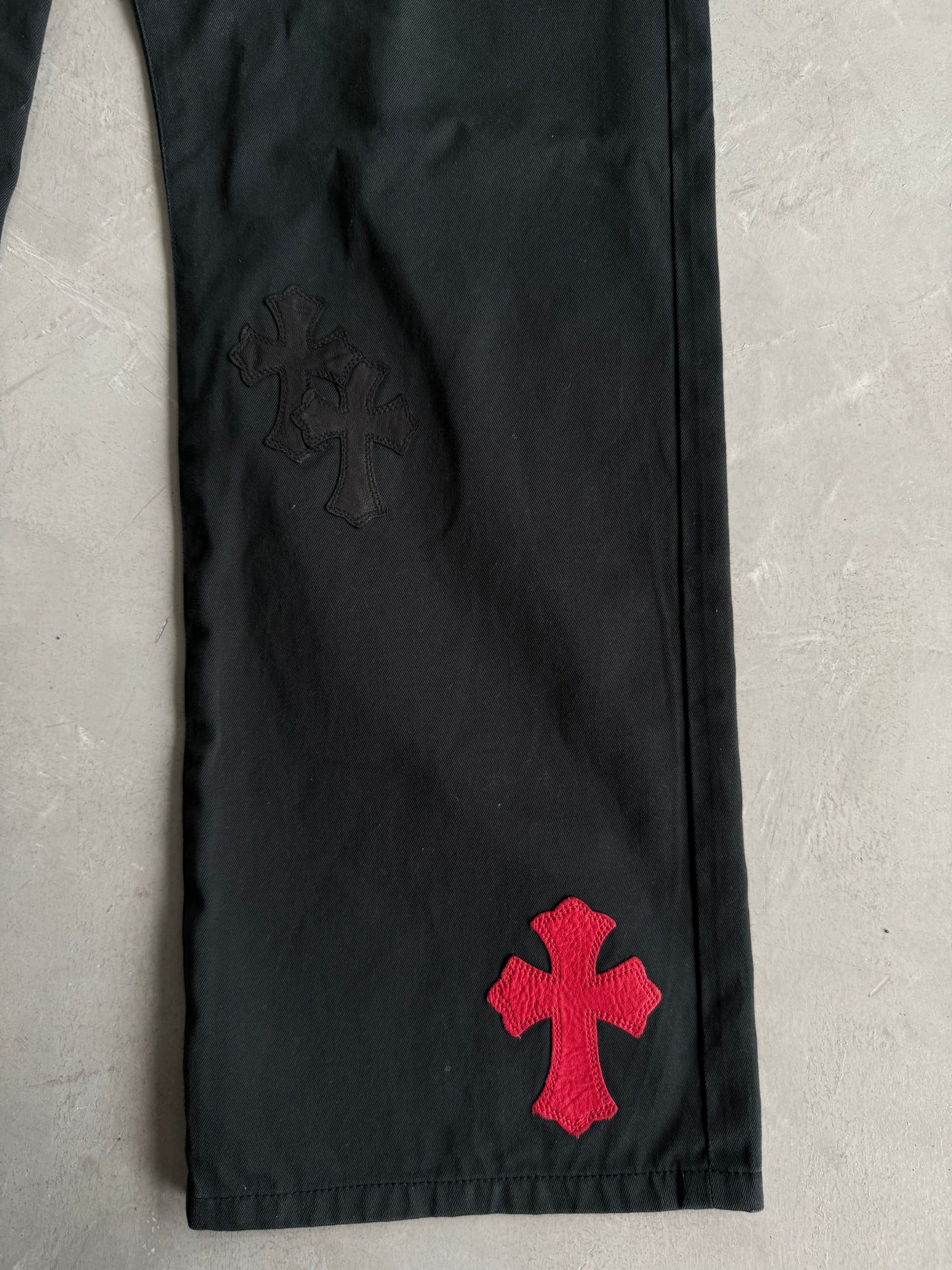 Chrome Hearts Spiderman Cross Patches Chino Pants