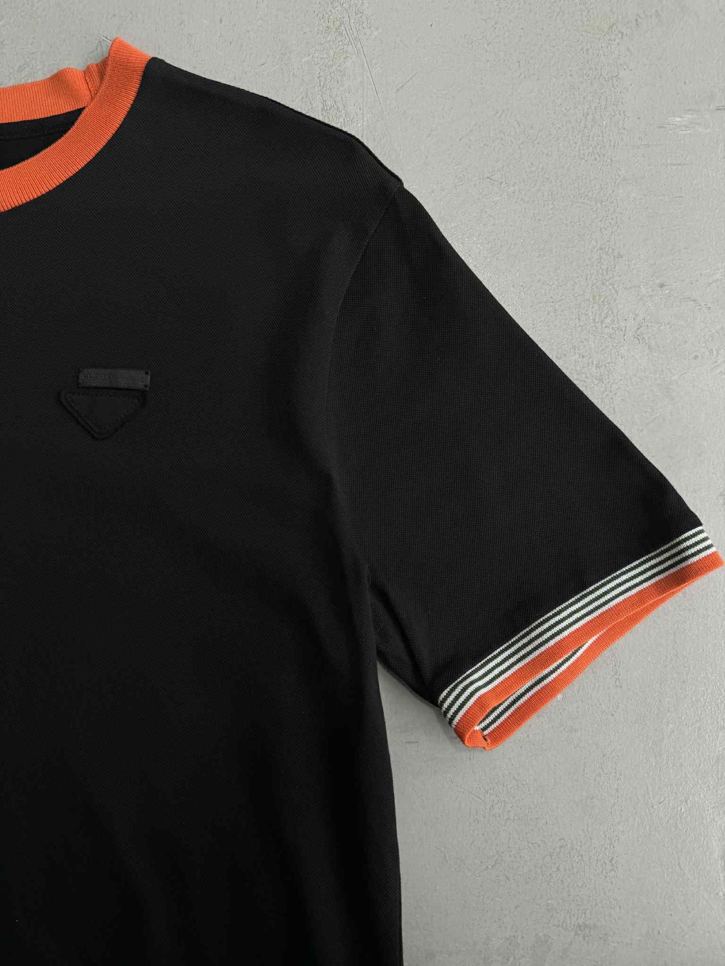 Prada Orange Neckline Shirt