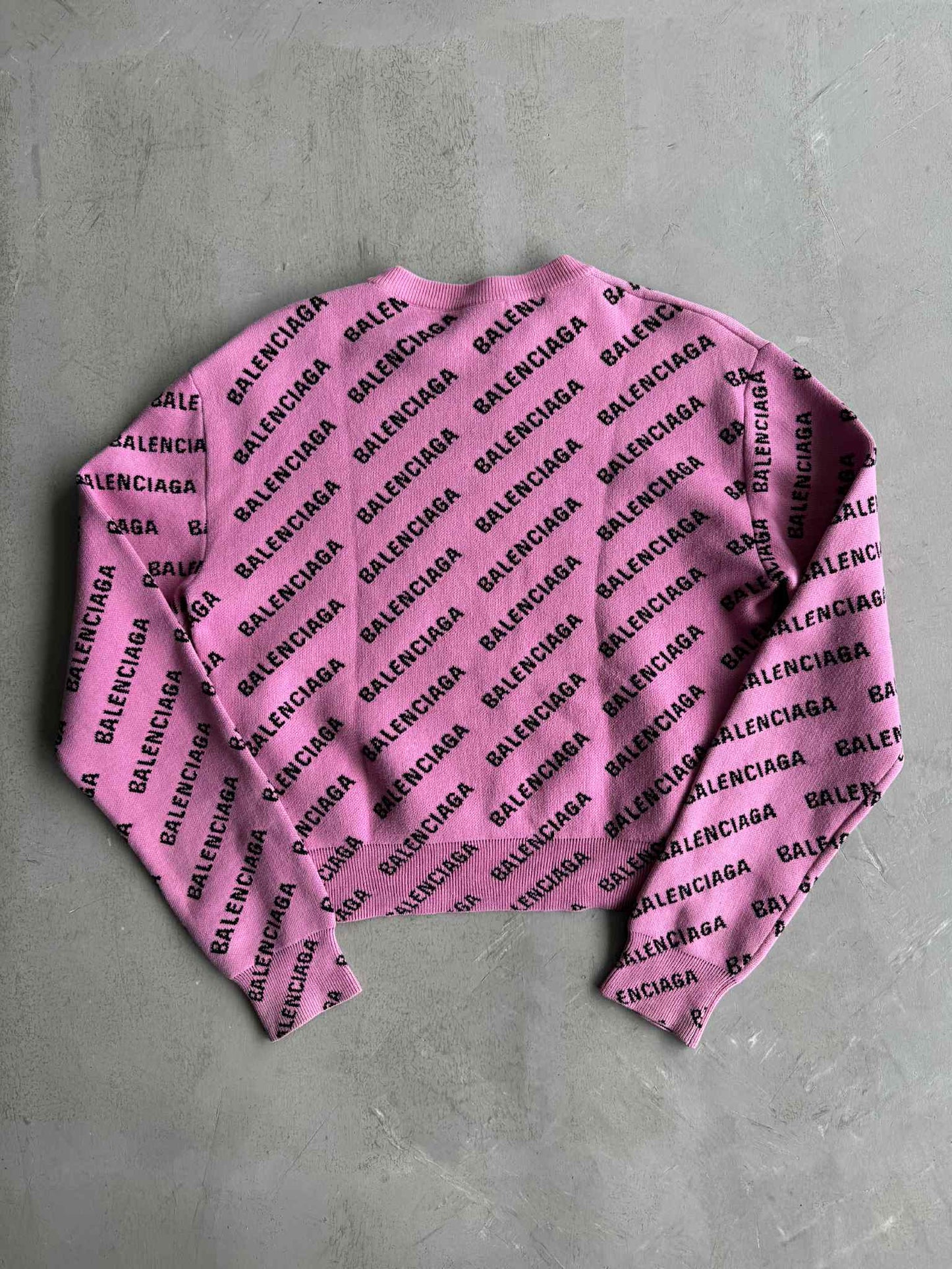 Balenciaga All Over Logo Sweater