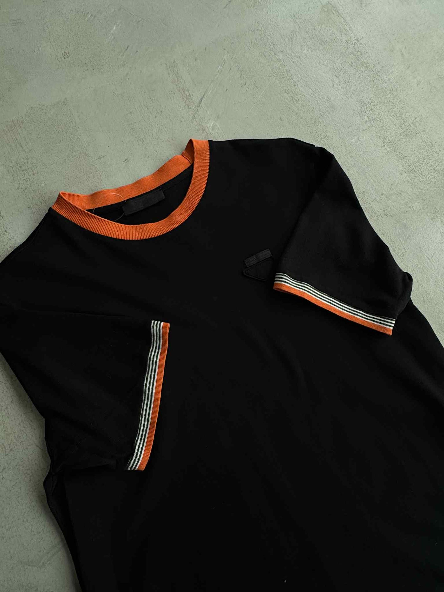 Prada Orange Neckline Shirt