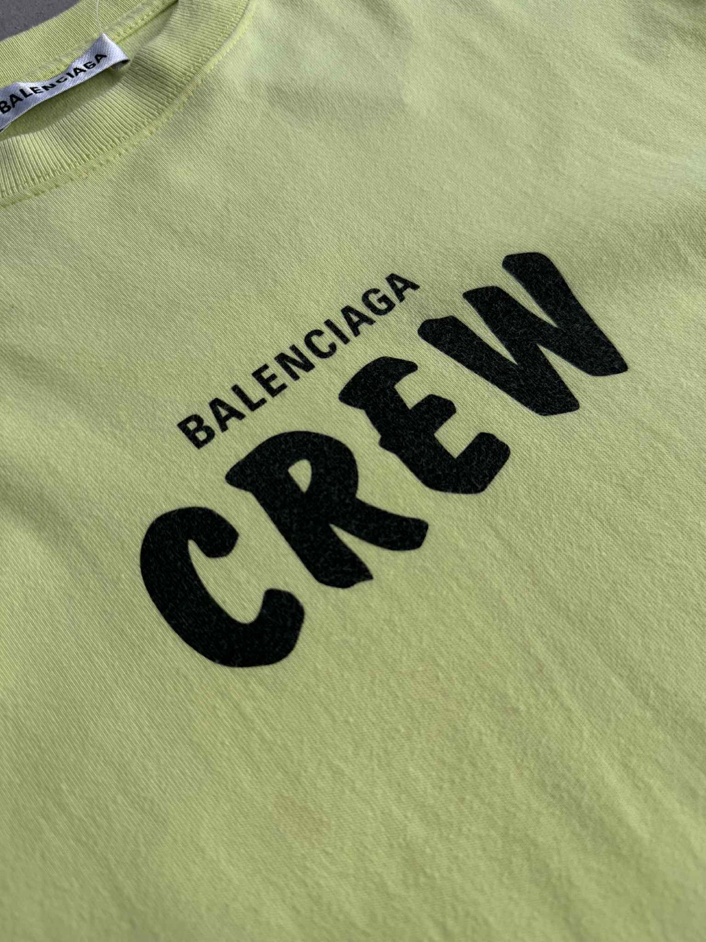 Balenciaga Crew Print Cotton Shirt