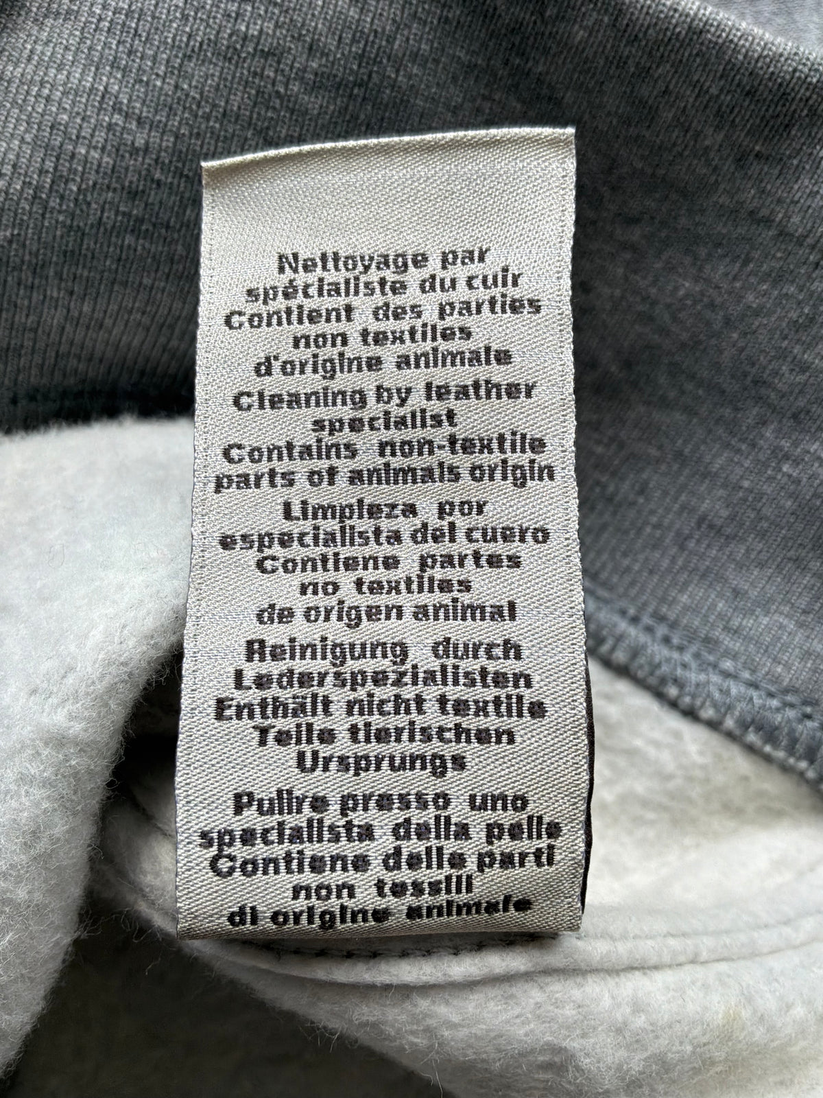 Hermes Leather Patch Pullover Hoodie